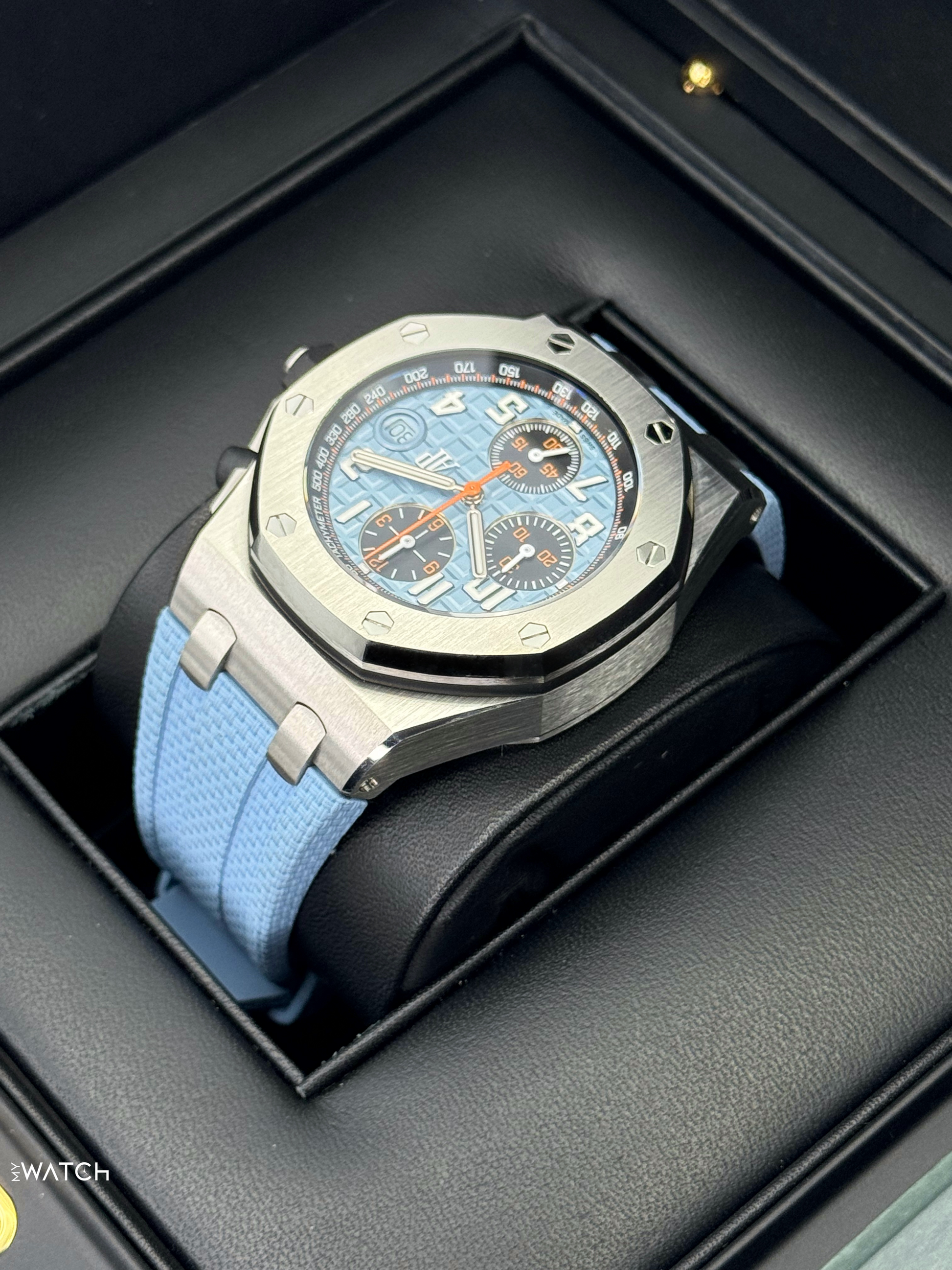 2022 Audemars Piguet Royal Oak Offshore Chrono 42mm 26238ST Blue Dial - MyWatchLLC