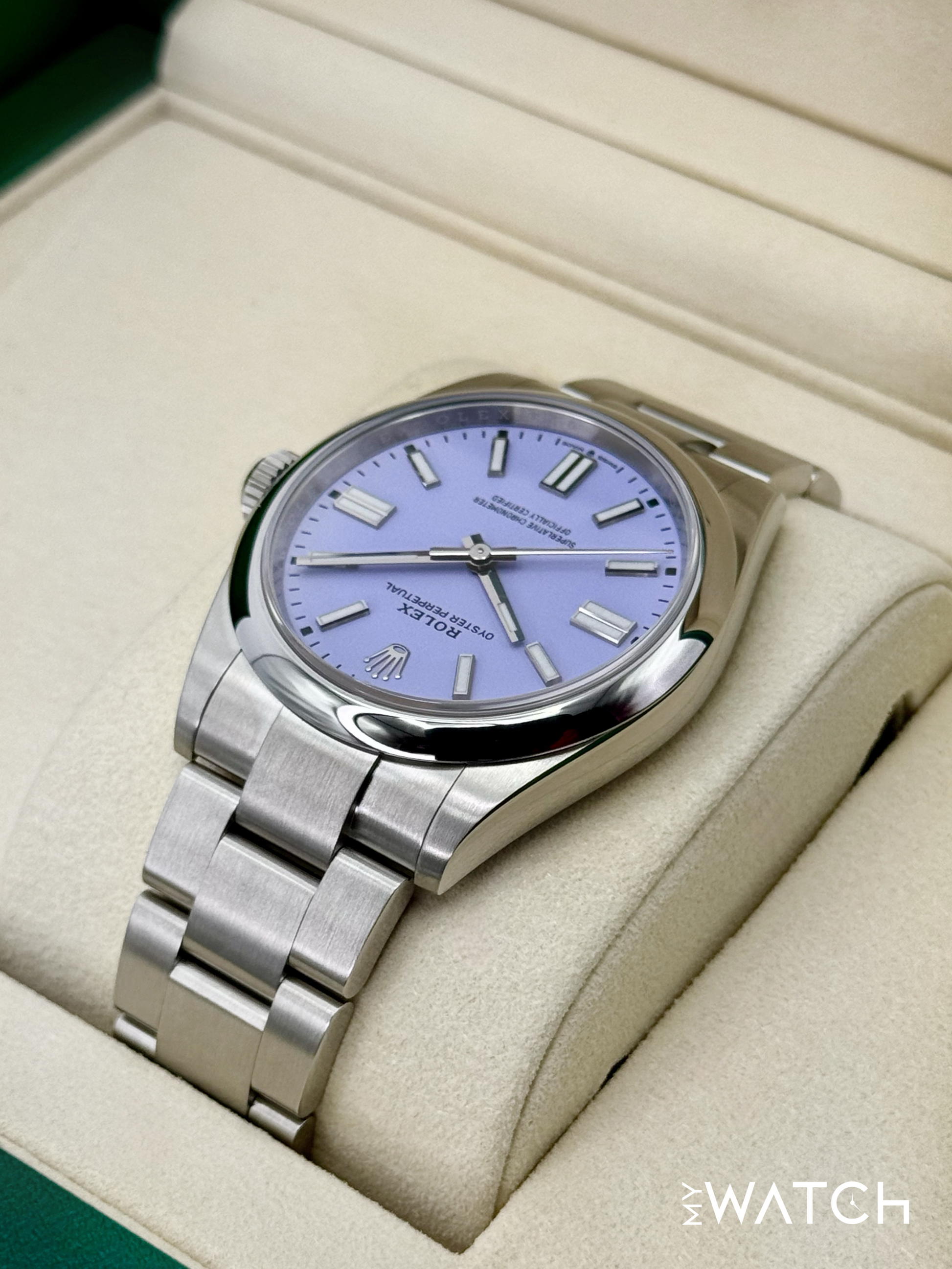 NEW 2025 Rolex Oyster Perpetual 41mm 134300 Lavender Dial (STICKERED) - MyWatchLLC