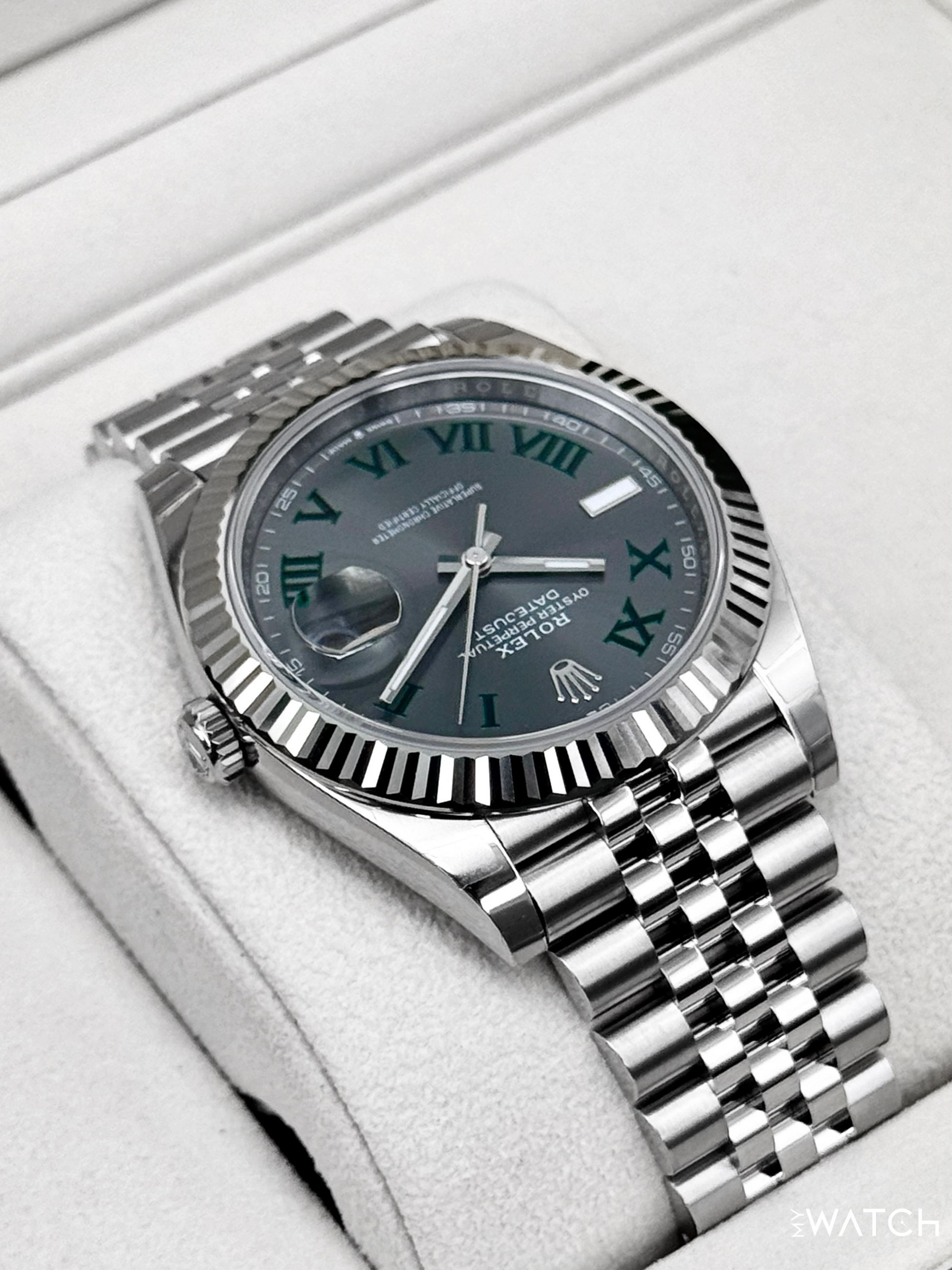 NEW 2026 Rolex Datejust 41mm 126334 Jubilee Wimbledon Dial (STICKERED) - MyWatchLLC