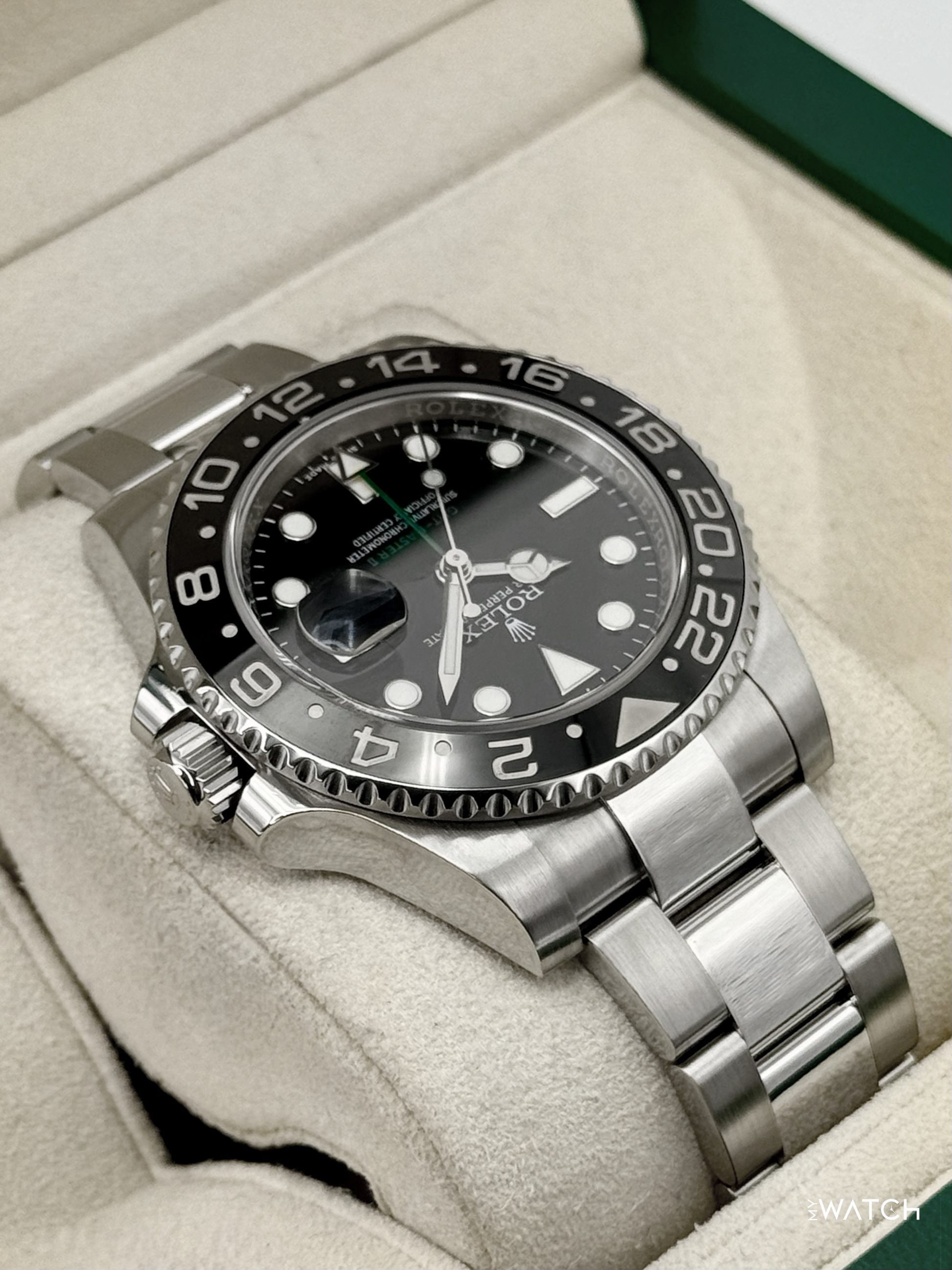 2016 Rolex GMT-Master II 40mm 116710LN Stainless Steel Black Dial - MyWatchLLC