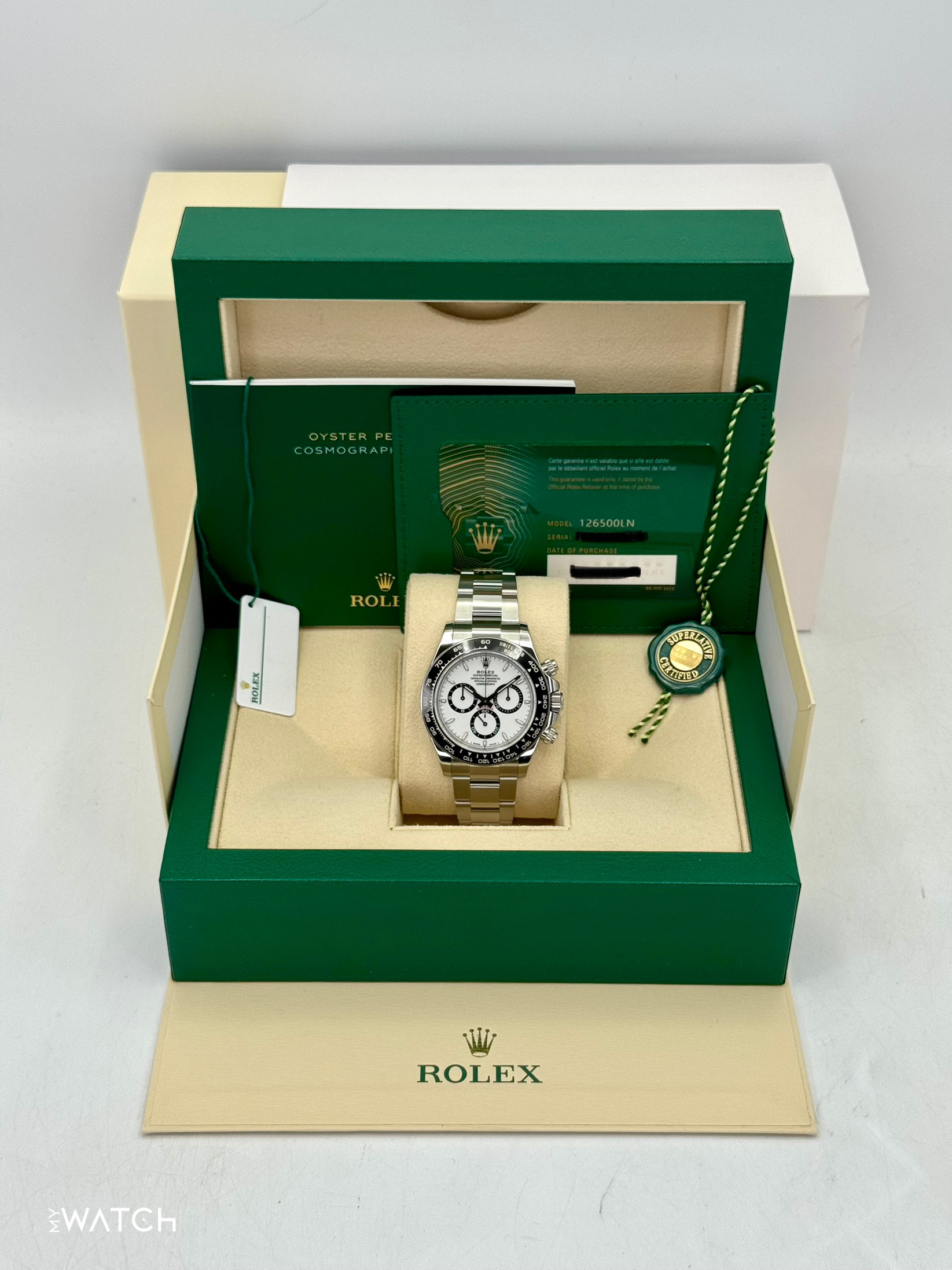2024 Rolex Daytona 40mm 126500LN Stainless Steel Panda Dial - MyWatchLLC