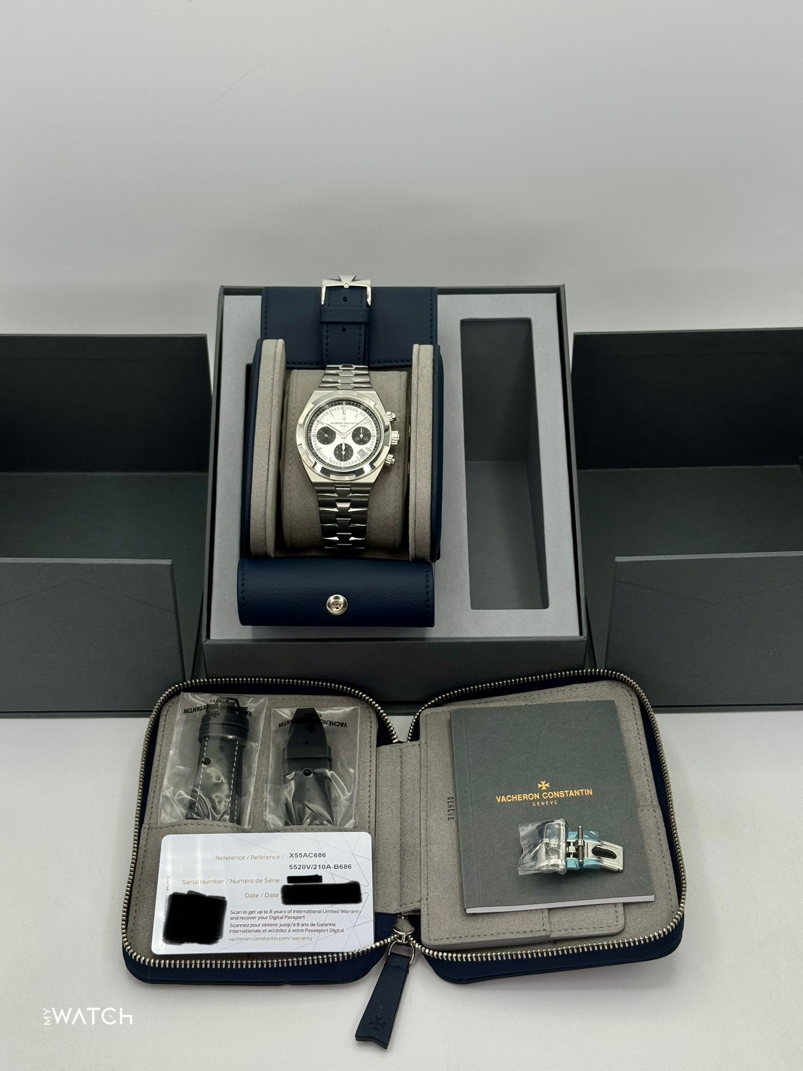 NEW 2025 Vacheron Constantin Overseas 42.5mm 5520V Stainless Steel Silver Dial - MyWatchLLC