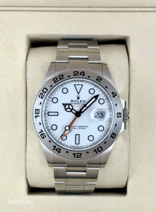NEW 2025 Rolex Explorer II 42mm 226570 Polar White Dial - MyWatchLLC
