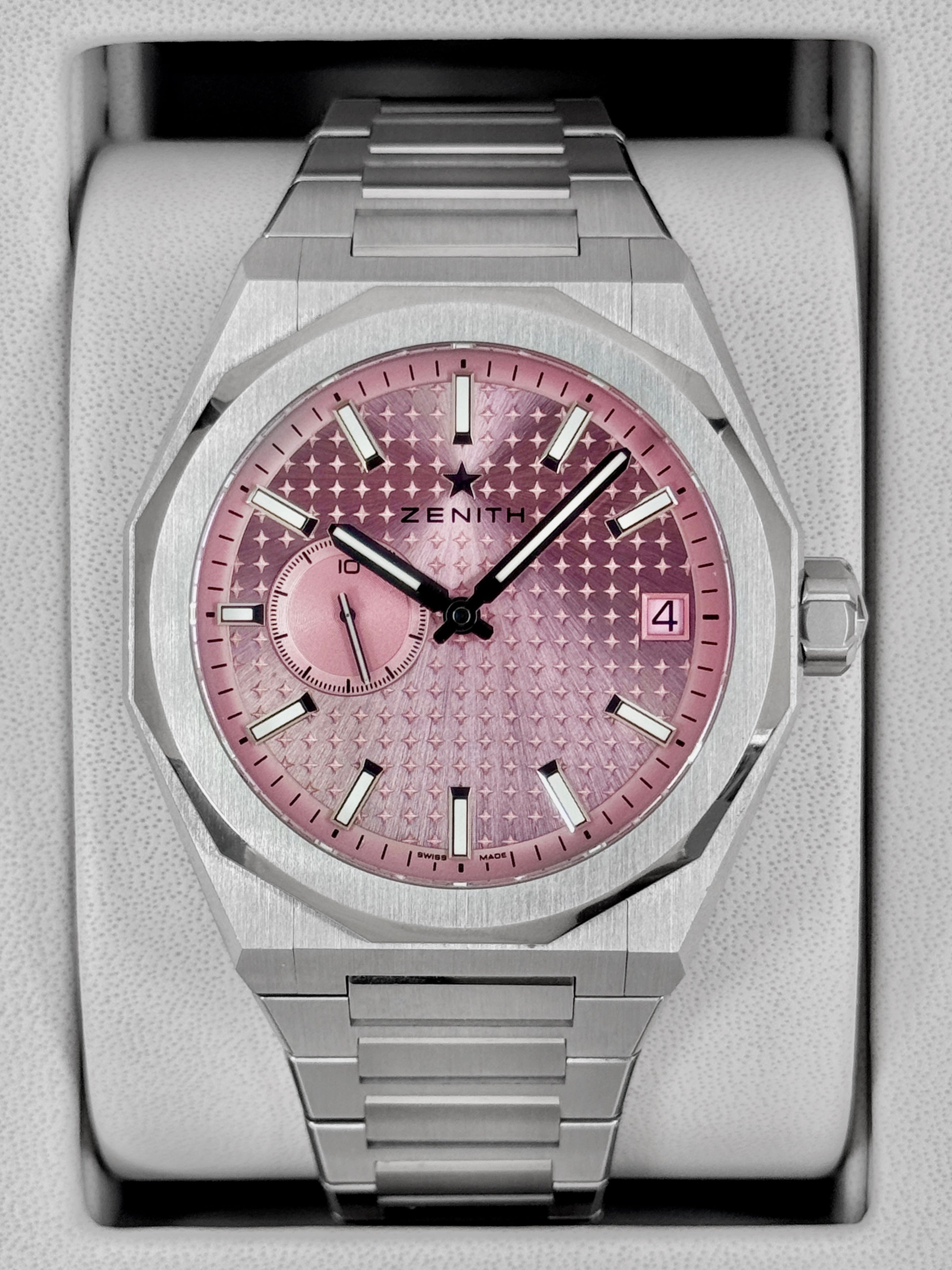 Zenith Defy Skyline 41mm 03.9301.3620/18.I001 Stainless Steel Pink Dia