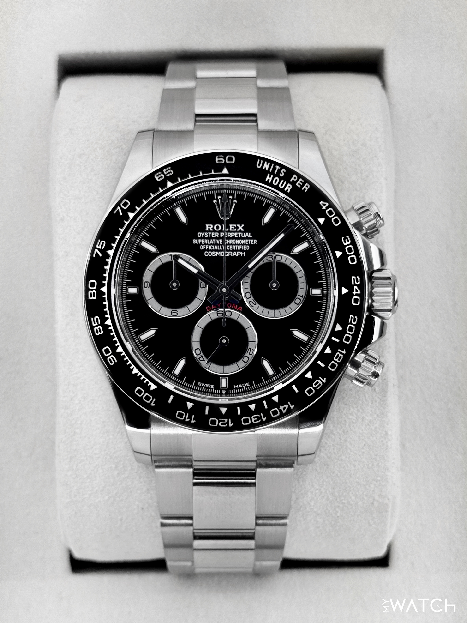 2025 Rolex Daytona 40mm 126500LN Stainless Steel Black Dial - MyWatchLLC