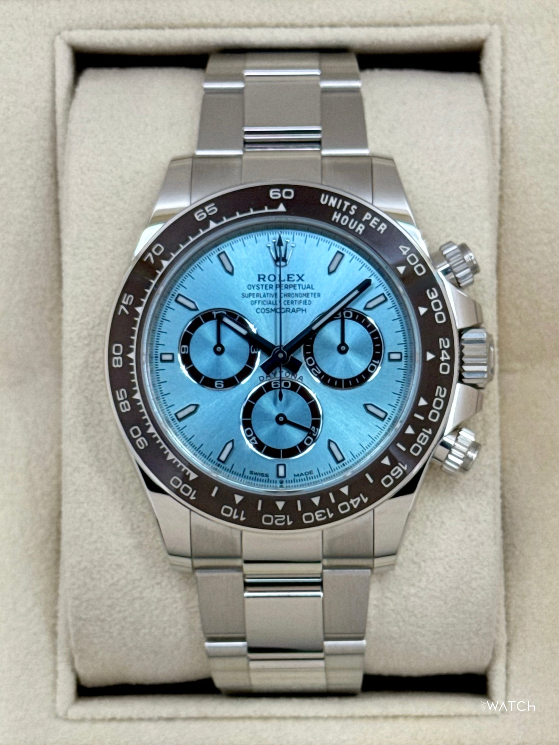 NEW 2025 Rolex Daytona 40mm 126506 Platinum Ice Blue Dial - MyWatchLLC
