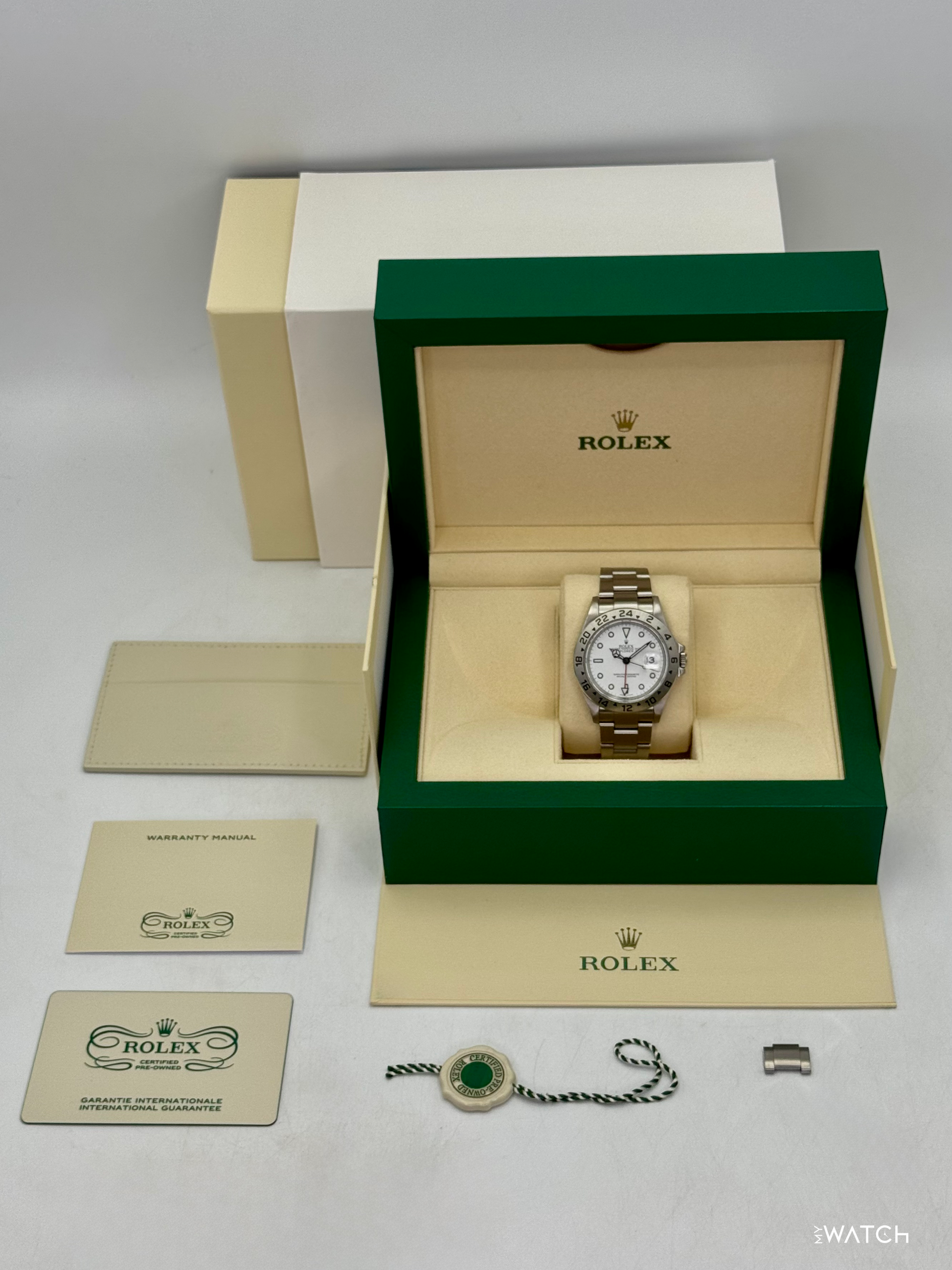 2025 CPO Rolex Explorer II 40mm 16570 Stainless Steel Polar White Dial (CPO) - MyWatchLLC