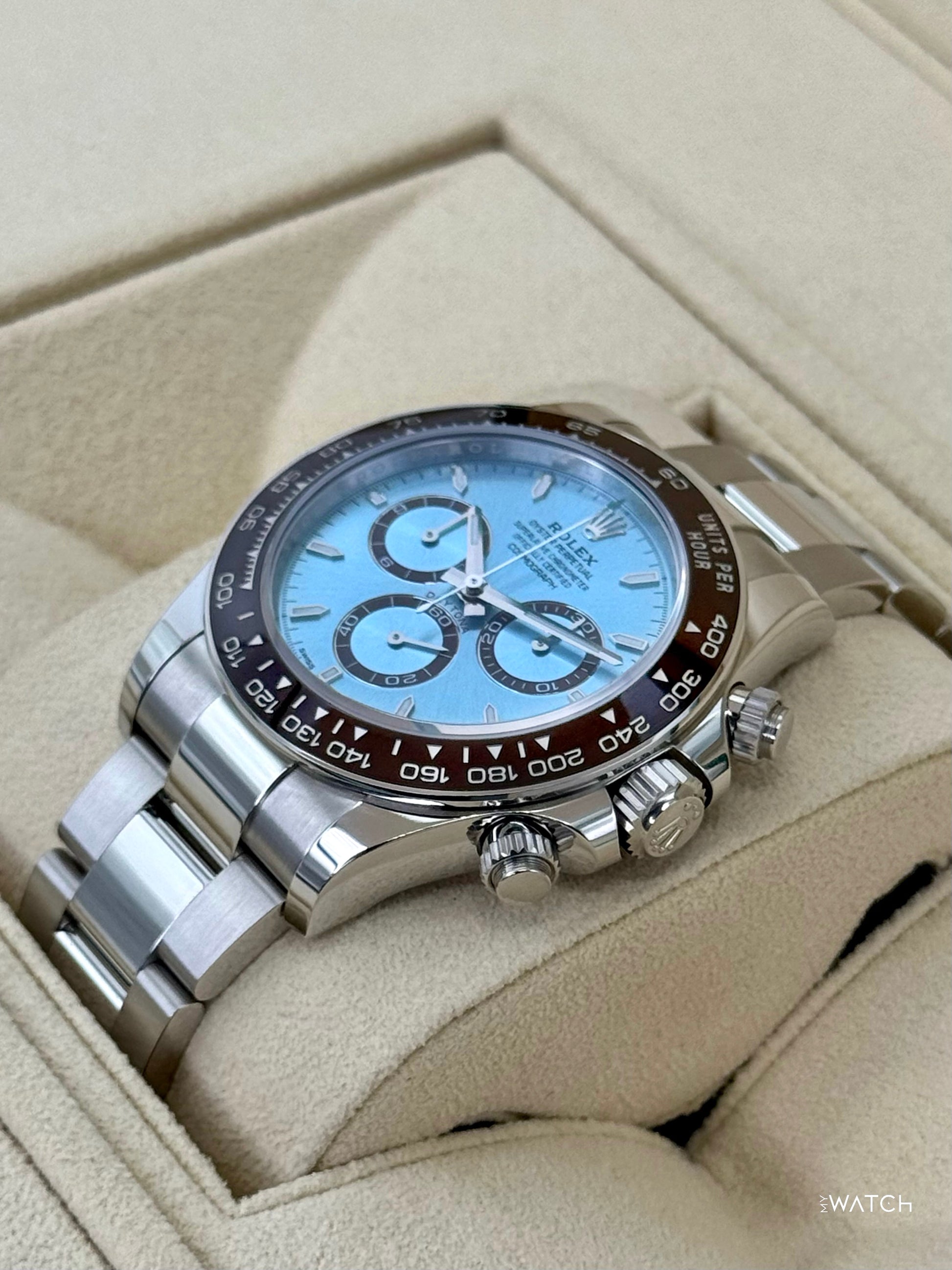 NEW 2025 Rolex Daytona 40mm 126506 Platinum Ice Blue Dial - MyWatchLLC