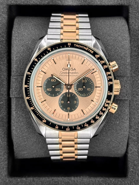 2025 Omega Speedmaster 42mm 310.20.42.50.99.001 Two-Tone Pink Dial