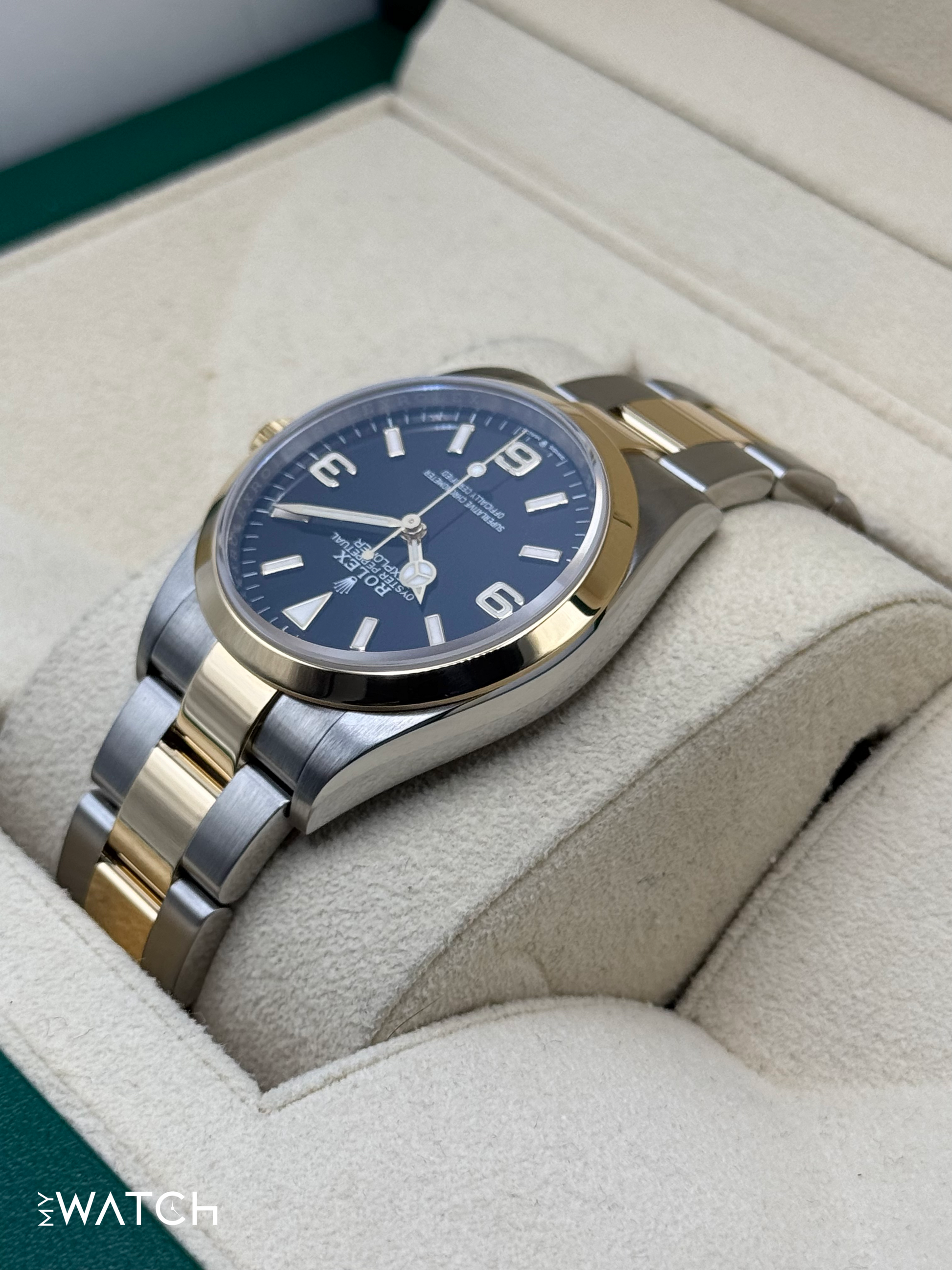 2021 Rolex Explorer 36mm 124273 Two-Tone Black Dial - MyWatchLLC