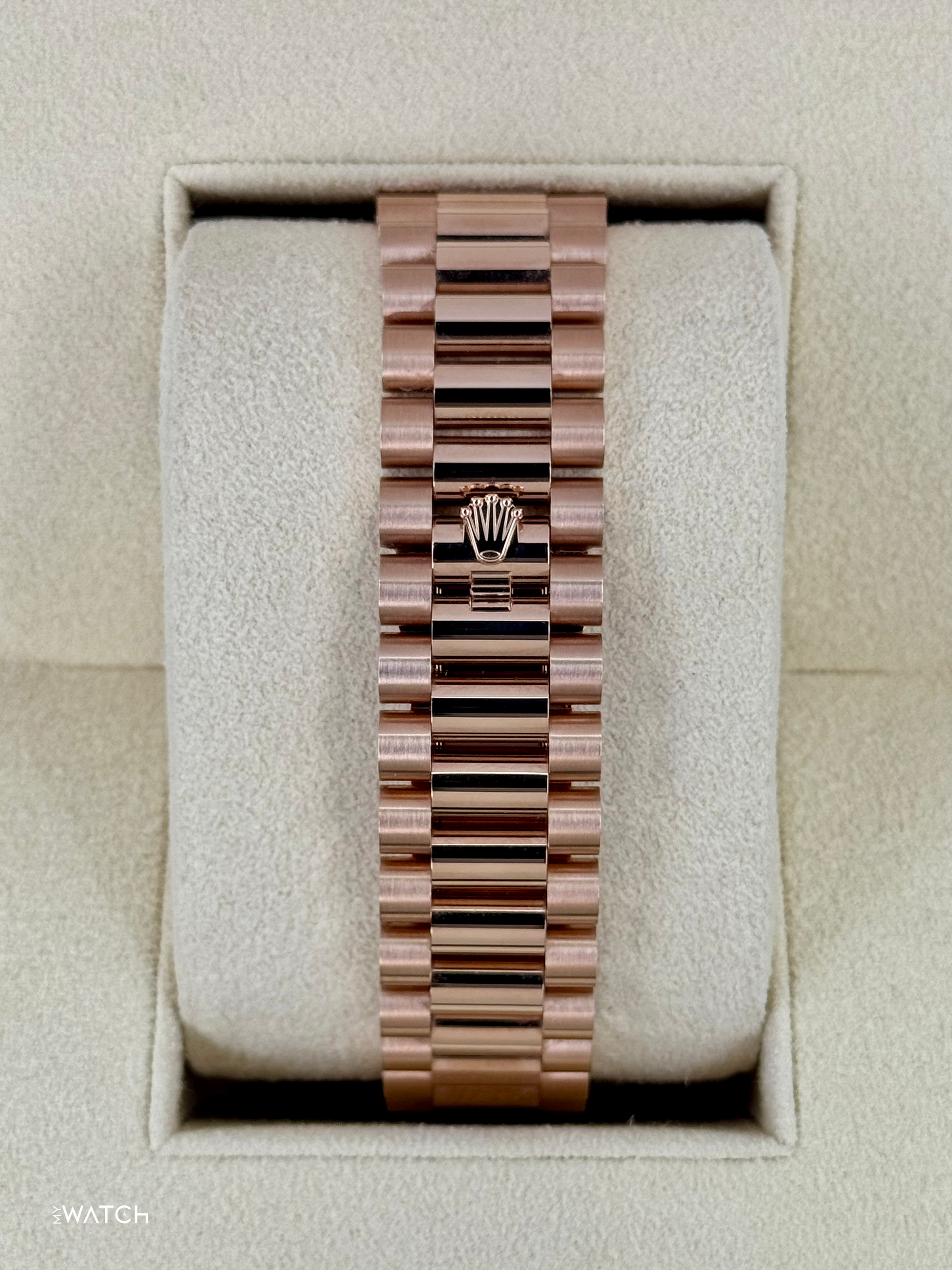 2025 Rolex Day-Date 40mm 228235 Presidential Rose Gold Olive Dial - MyWatchLLC
