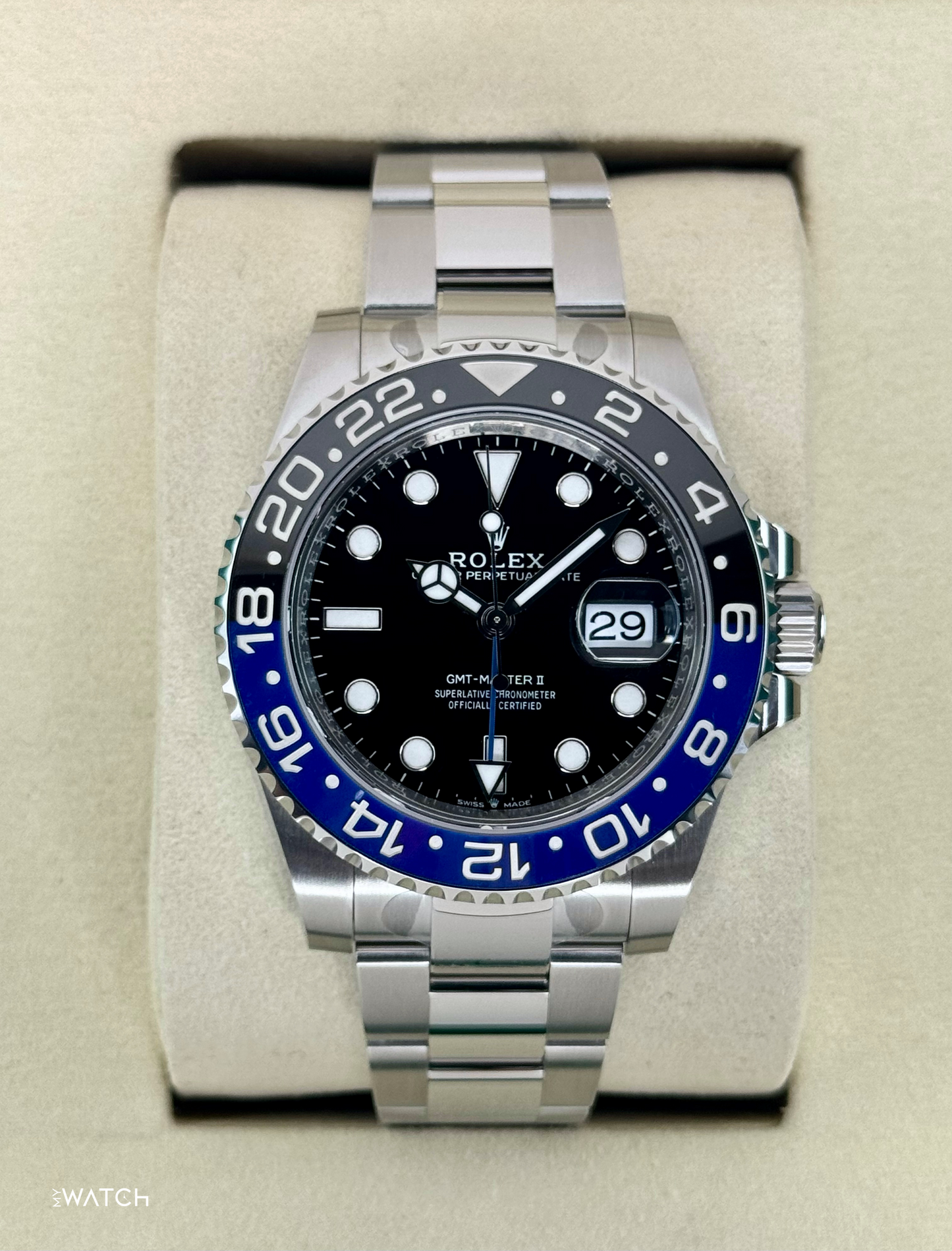 NEW 2025 Rolex GMT-Master II "Batman" 40mm 126710BLNR Oyster (STICKERED) - MyWatchLLC