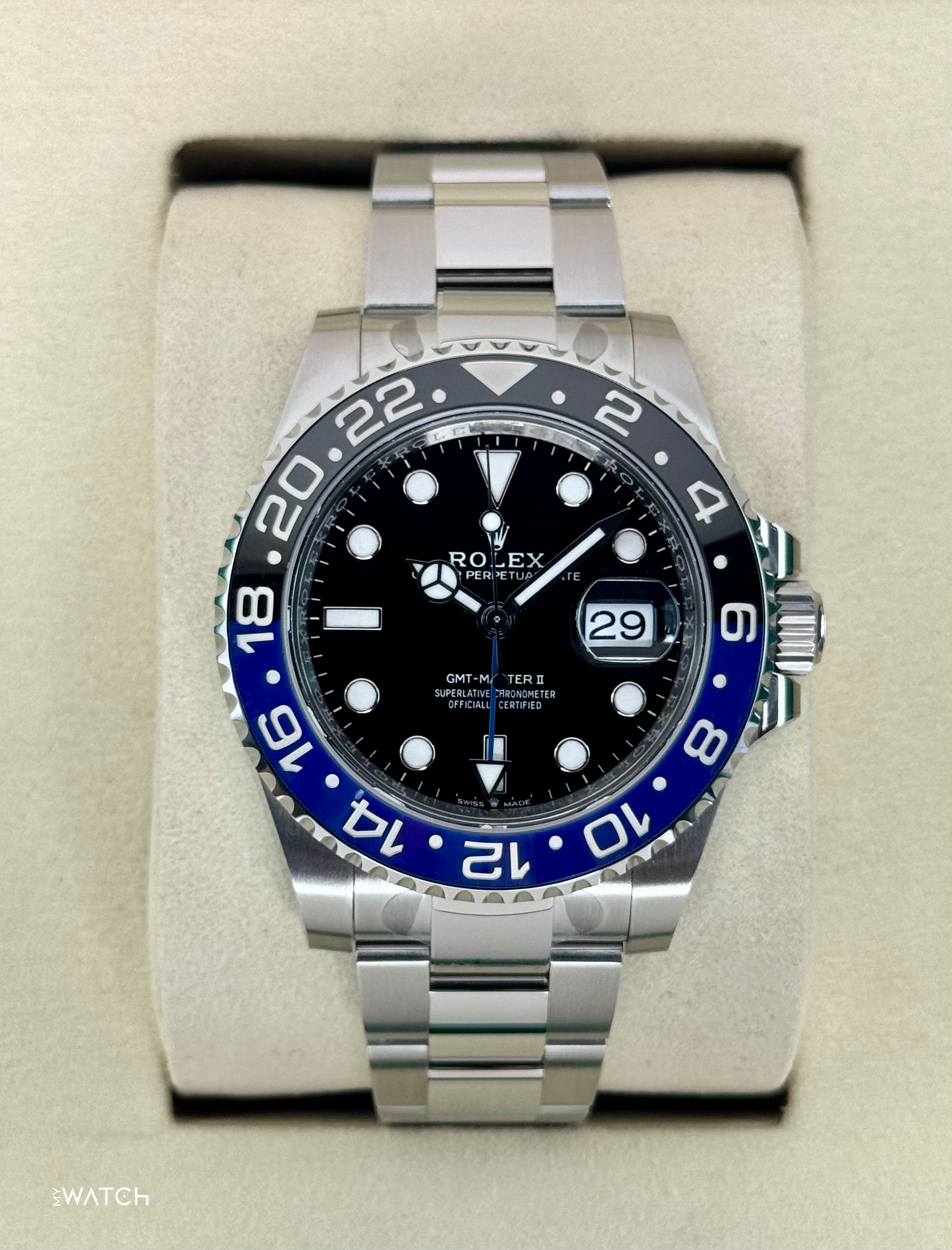 NEW 2025 Rolex GMT-Master II "Batman" 40mm 126710BLNR Oyster (STICKERED) - MyWatchLLC