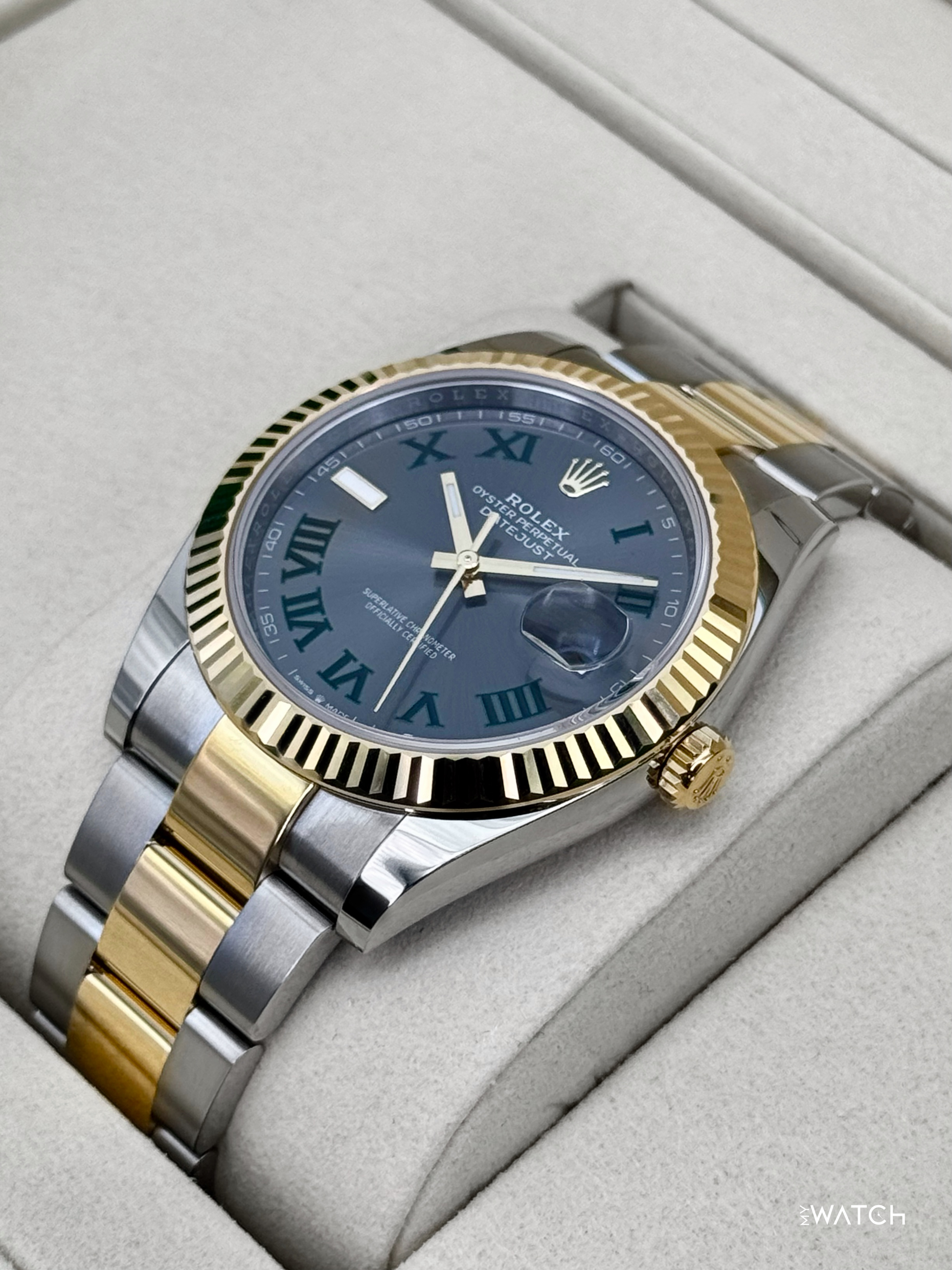 NEW 2026 Rolex Datejust 41mm 126333 Two-Tone Oyster Wimbledon Dial - MyWatchLLC