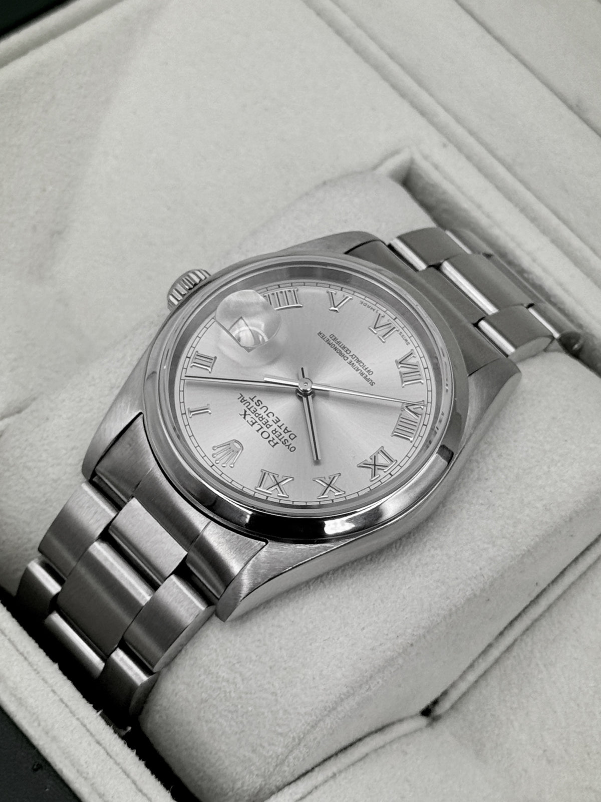 2004 Rolex Datejust 36mm 16200 Stainless Steel Oyster Silver Dial - MyWatchLLC