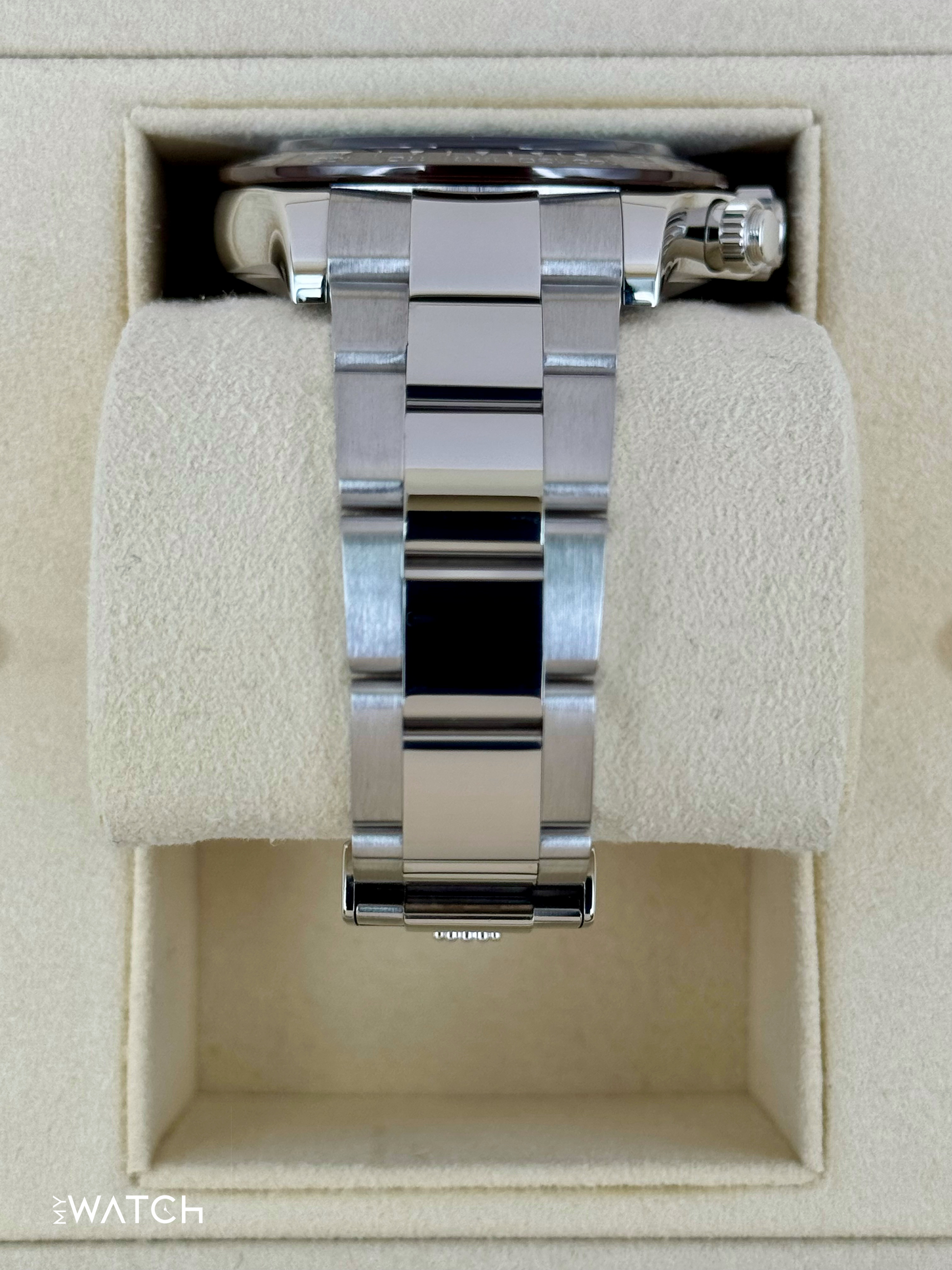 2020 Rolex Daytona 40mm 116506 Platinum Ice Blue Diamond Baguette Dial - MyWatchLLC