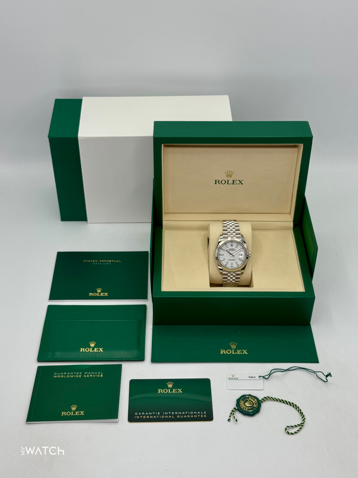 New 2025 Rolex Datejust 41mm 126334 Stainless Steel Jubilee White Dial - MyWatchLLC