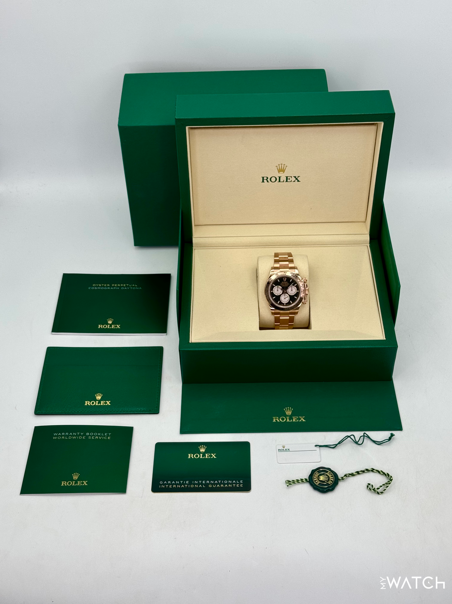 NEW 2025 Rolex Daytona 40mm 126505 Rose Gold Black Dial - MyWatchLLC