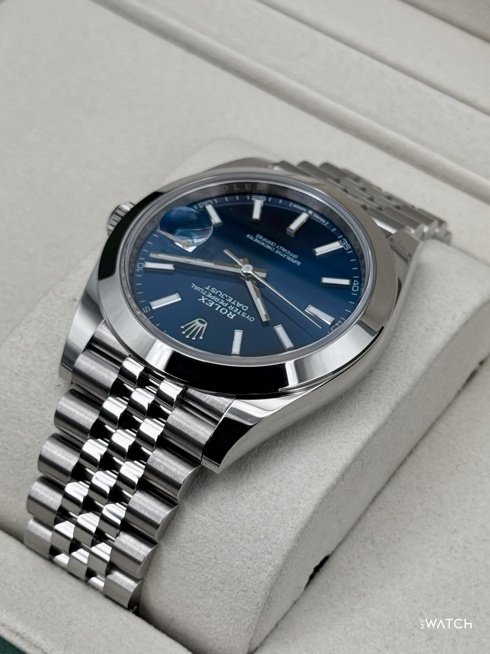 NEW 2026 Rolex Datejust 41mm 126300 Stainless Steel Jubilee Blue Dial - MyWatchLLC