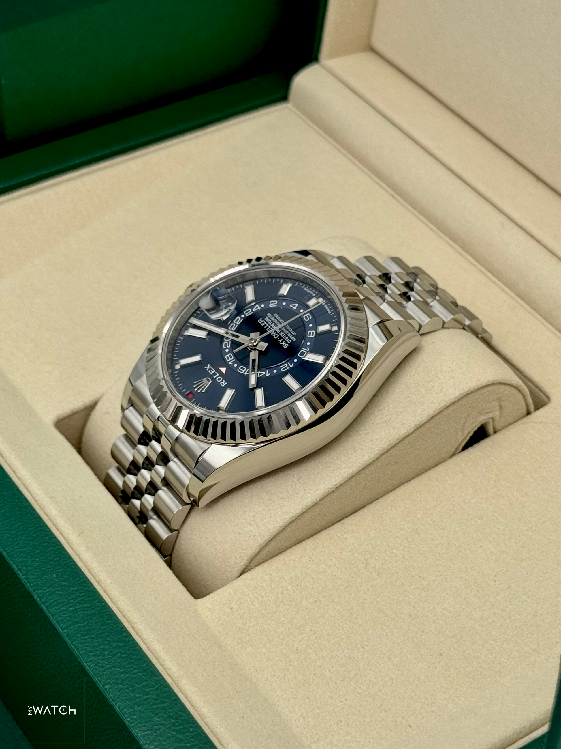 NEW 2025 Rolex Sky-Dweller 42mm 336934 Jubilee Blue Dial - MyWatchLLC