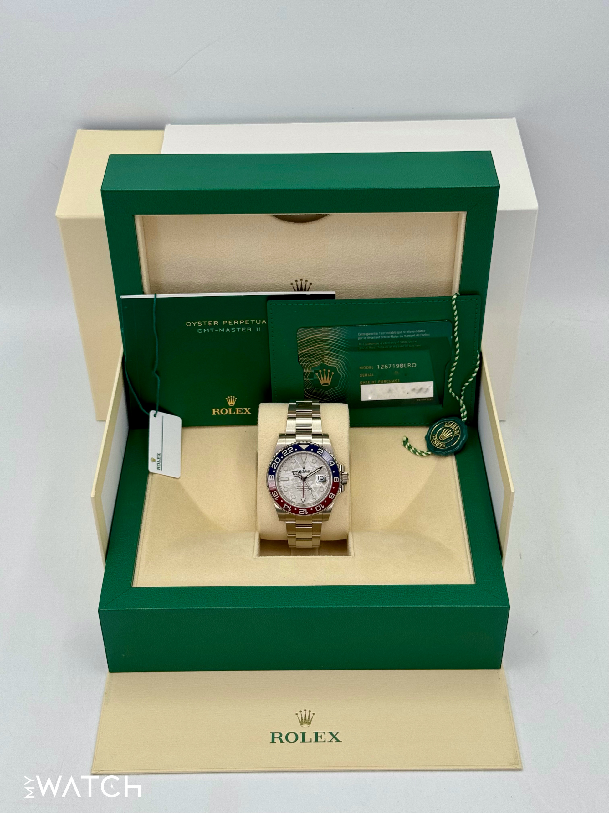 2022 Rolex GMT-Master II "Pepsi" 40mm 126719BLRO Meteorite Dial - MyWatchLLC