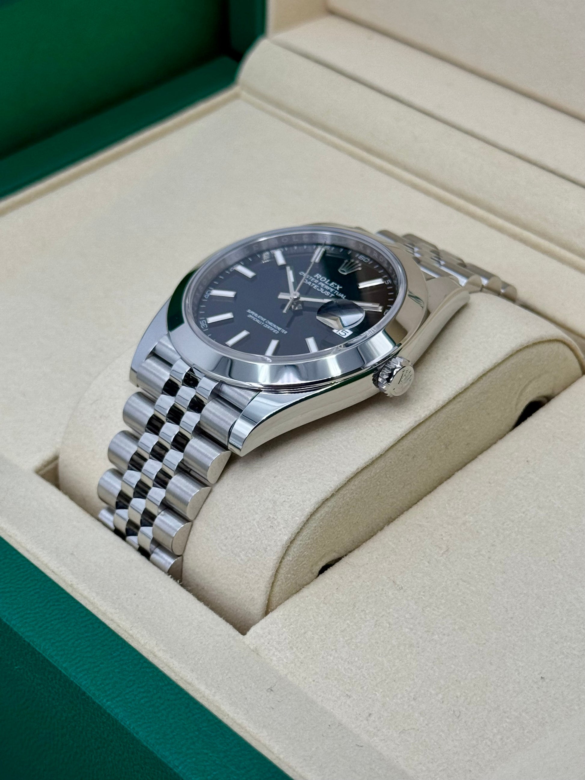 NEW 2025 Rolex Datejust 41mm 126300 Stainless Steel Jubilee Black Dial - MyWatchLLC