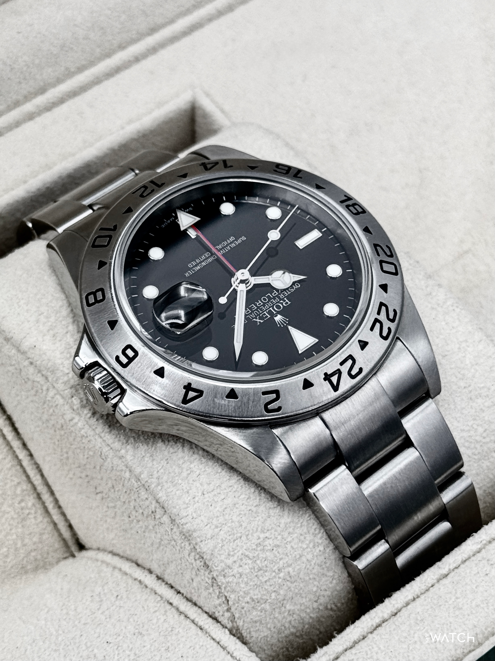 Rolex Explorer II 40mm 16570 Stainless Steel Black Dial - MyWatchLLC