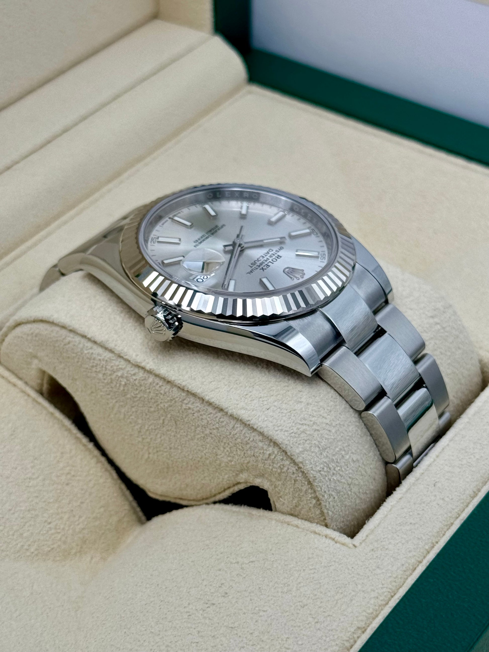 NEW 2024 Rolex Datejust 41mm 126334 Stainless Steel Oyster Silver Dial - MyWatchLLC
