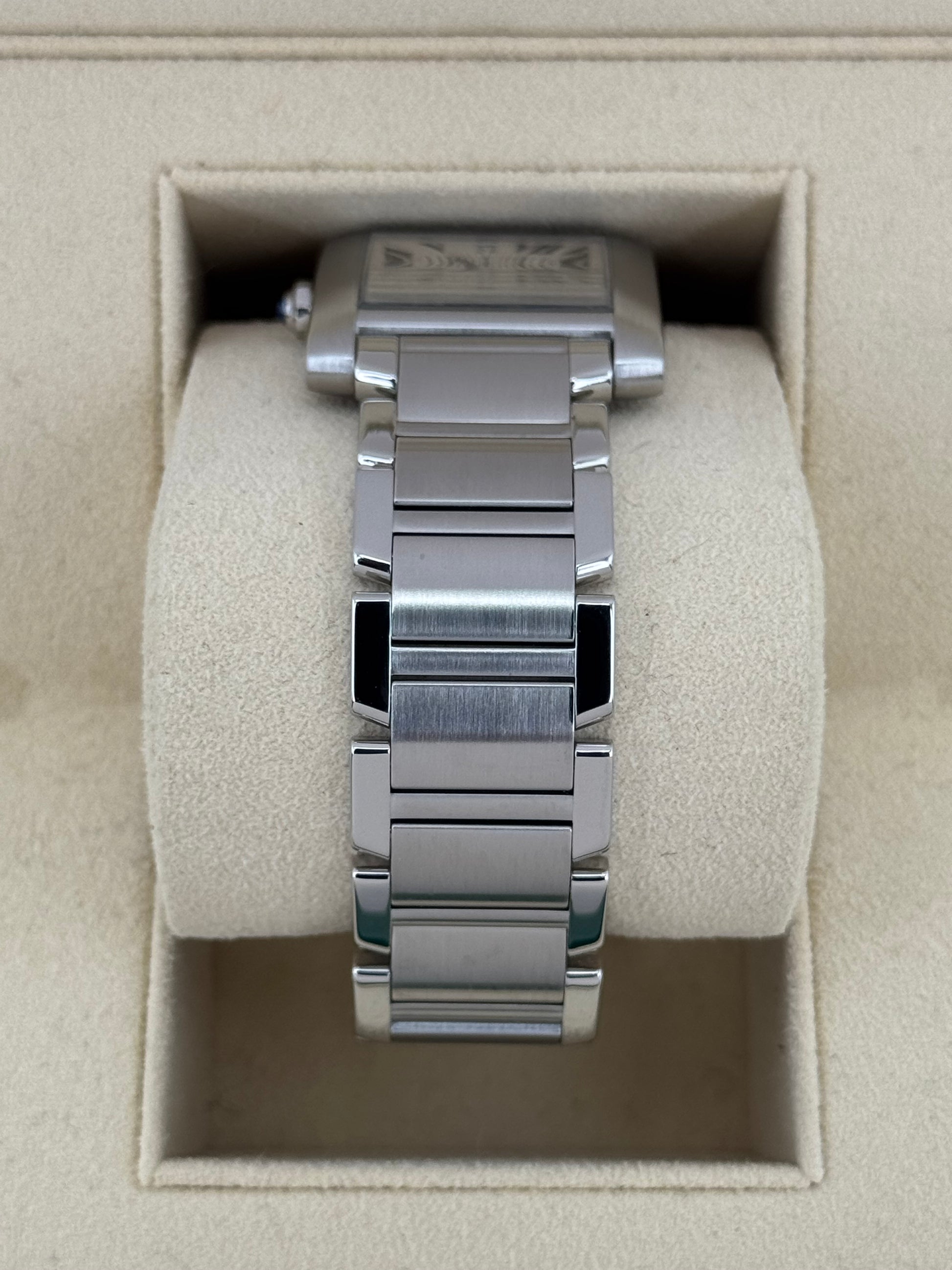 1999 Cartier Tank Francaise 28mm Stainless Steel White Dial - MyWatchLLC