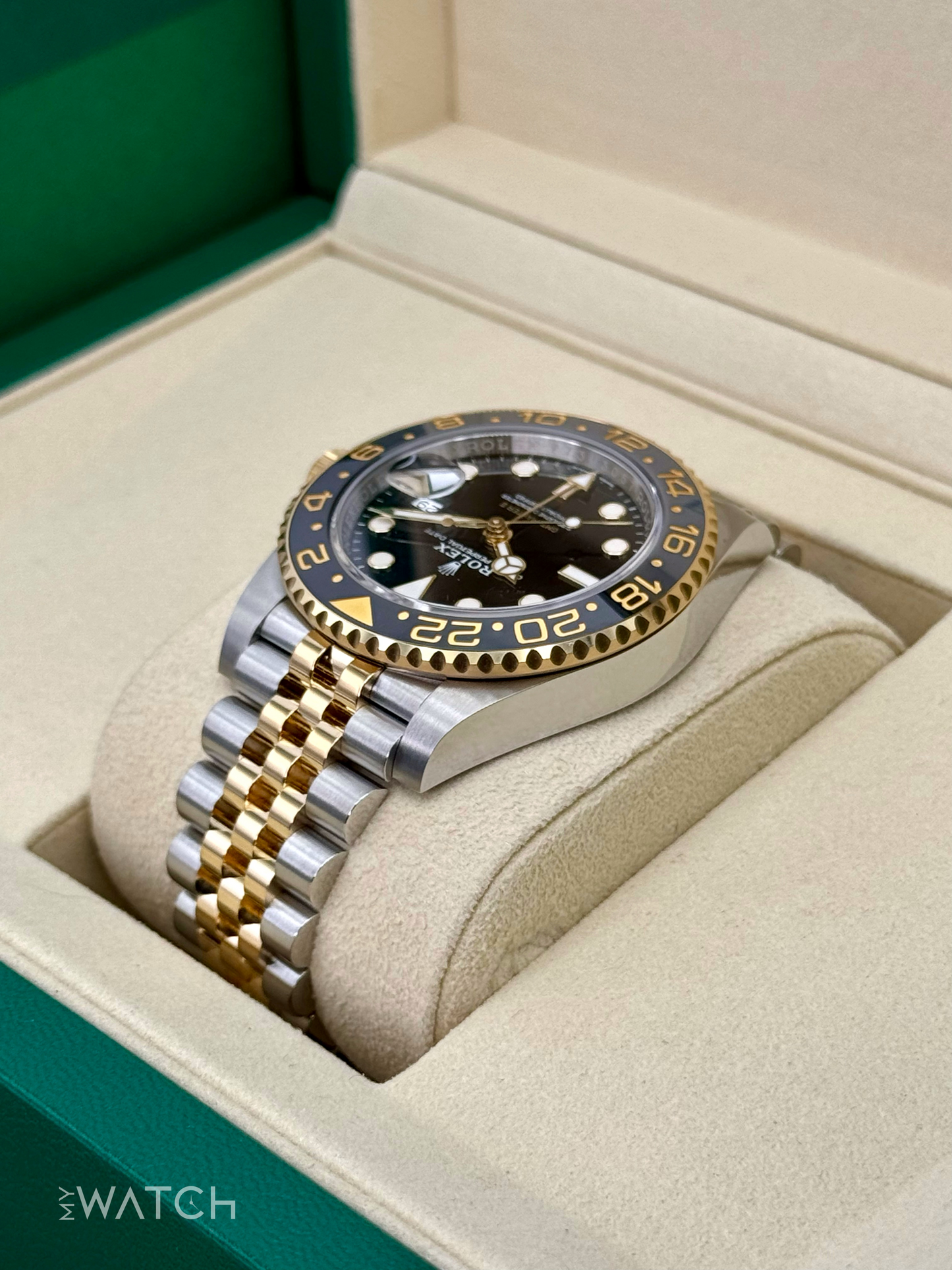 2025 Rolex GMT-Master II 40mm 126713GRNR Two-Tone Jubilee