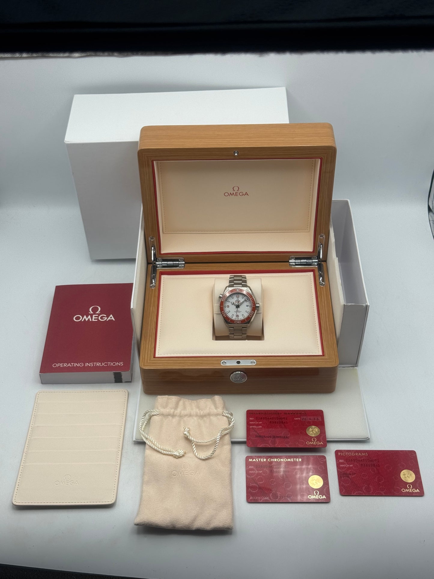 2023 Omega Seamaster Planet Ocean 43.5mm 215.30.44.21.04.001 White Dial