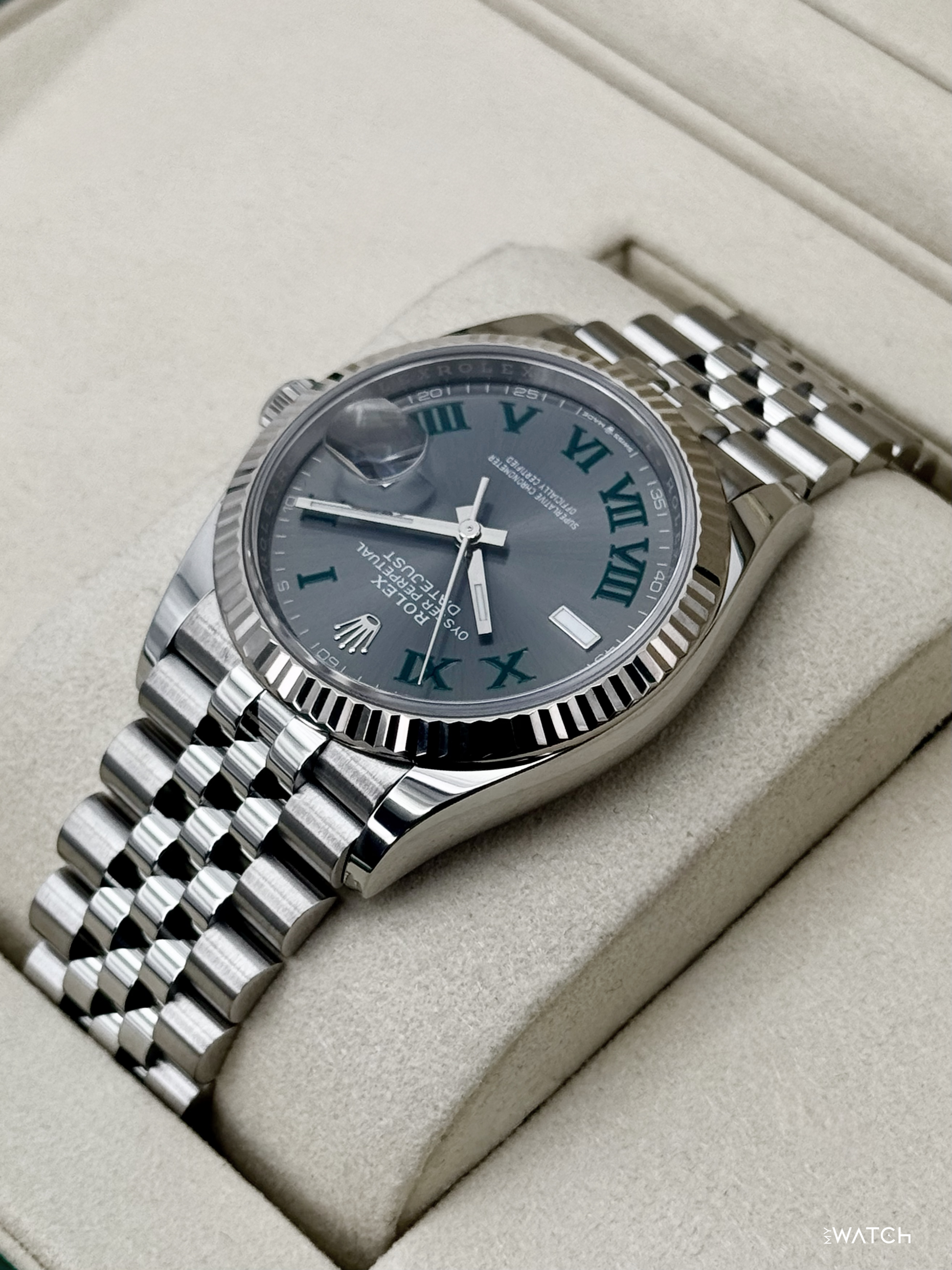 2025 Rolex Datejust 36mm 126234 Jubilee Wimbledon Dial - MyWatchLLC