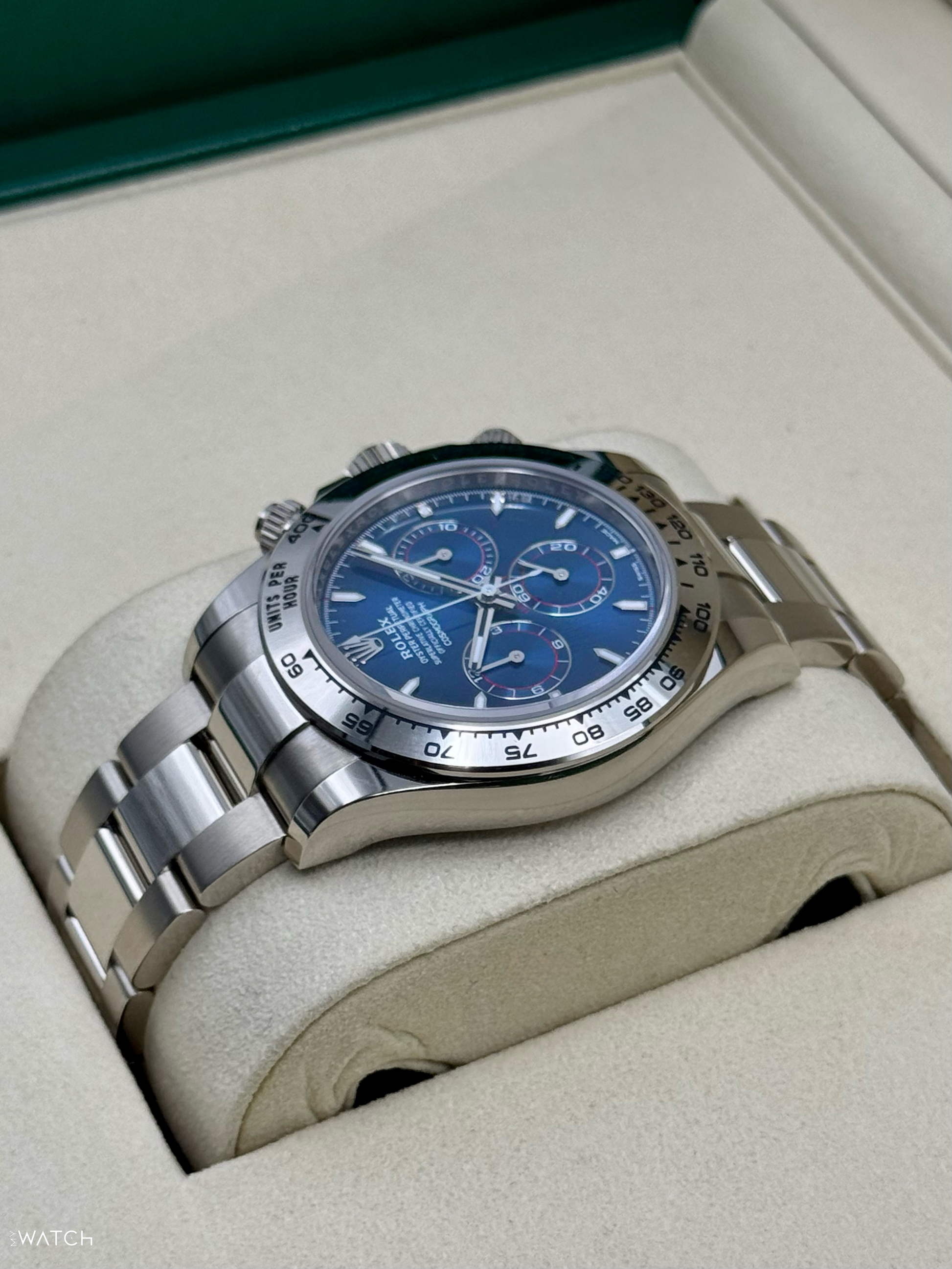 NEW 2025 Rolex Daytona 40mm 126509 White Gold Blue Dial - MyWatchLLC