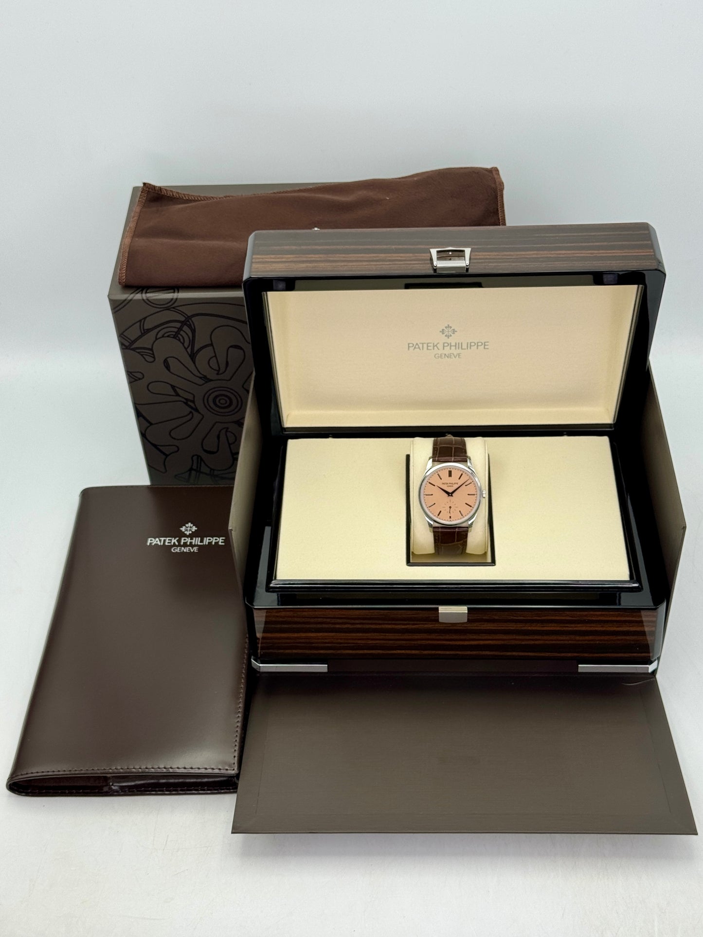 2026 Patek Philippe Calatrava 38mm 6196P Platinum Rose Gilt Opaline Dial
