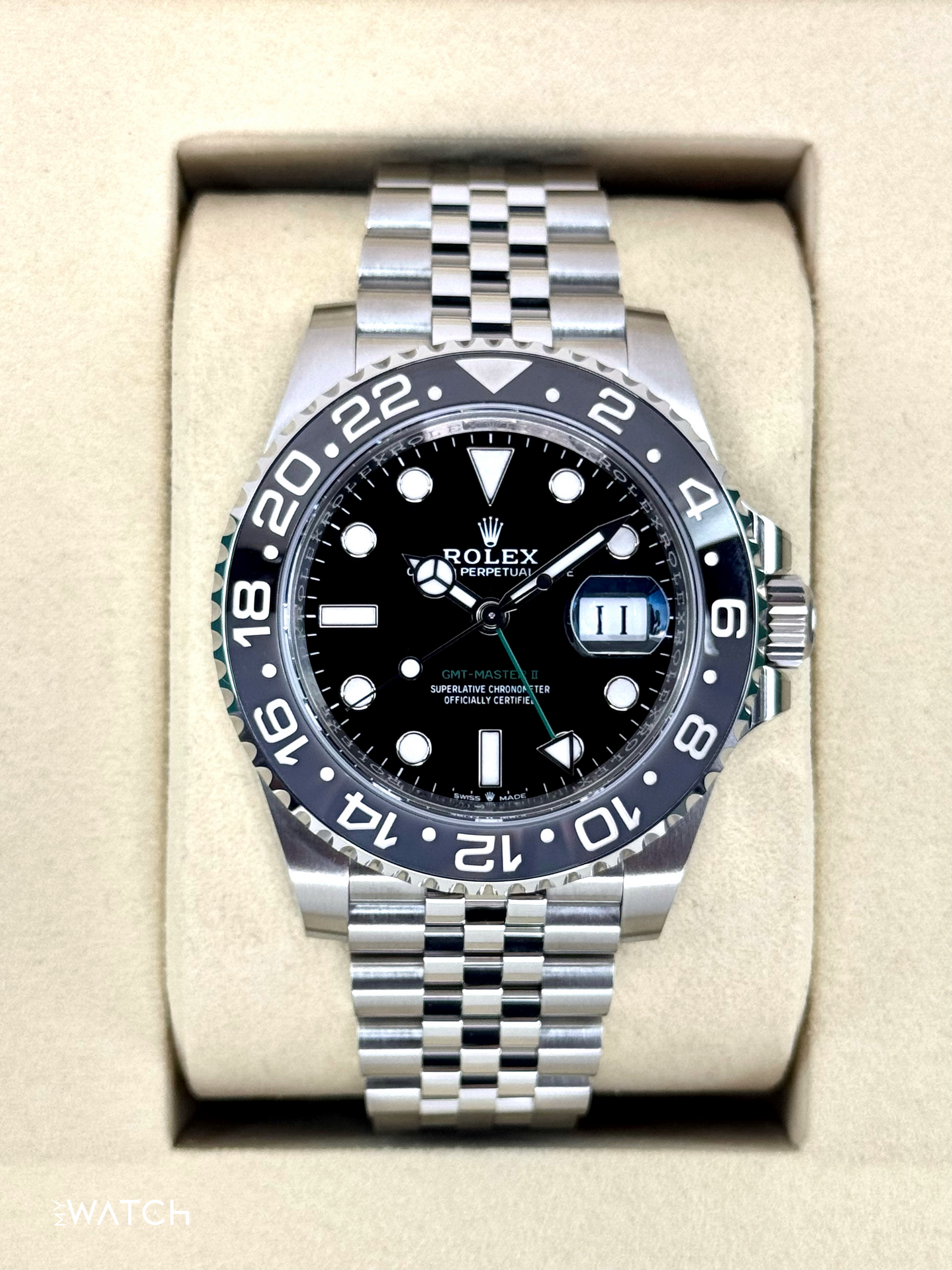 NEW 2025 Rolex GMT-Master II "Bruce Wayne" 40mm 126710GRNR Jubilee (STICKERED) - MyWatchLLC
