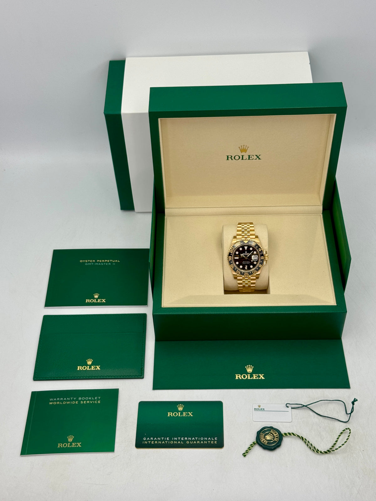 NEW 2026 Rolex GMT-Master II 40mm 126718GRNR Jubilee Tiger Iron Dial