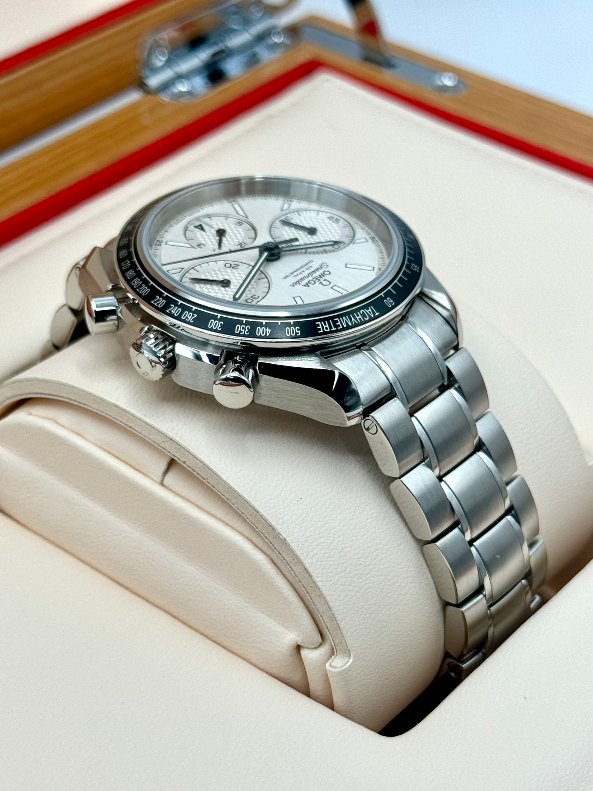 2020 Omega Speeedmaster Racing 40mm 326.30.40.5002.001 White Dial - MyWatchLLC