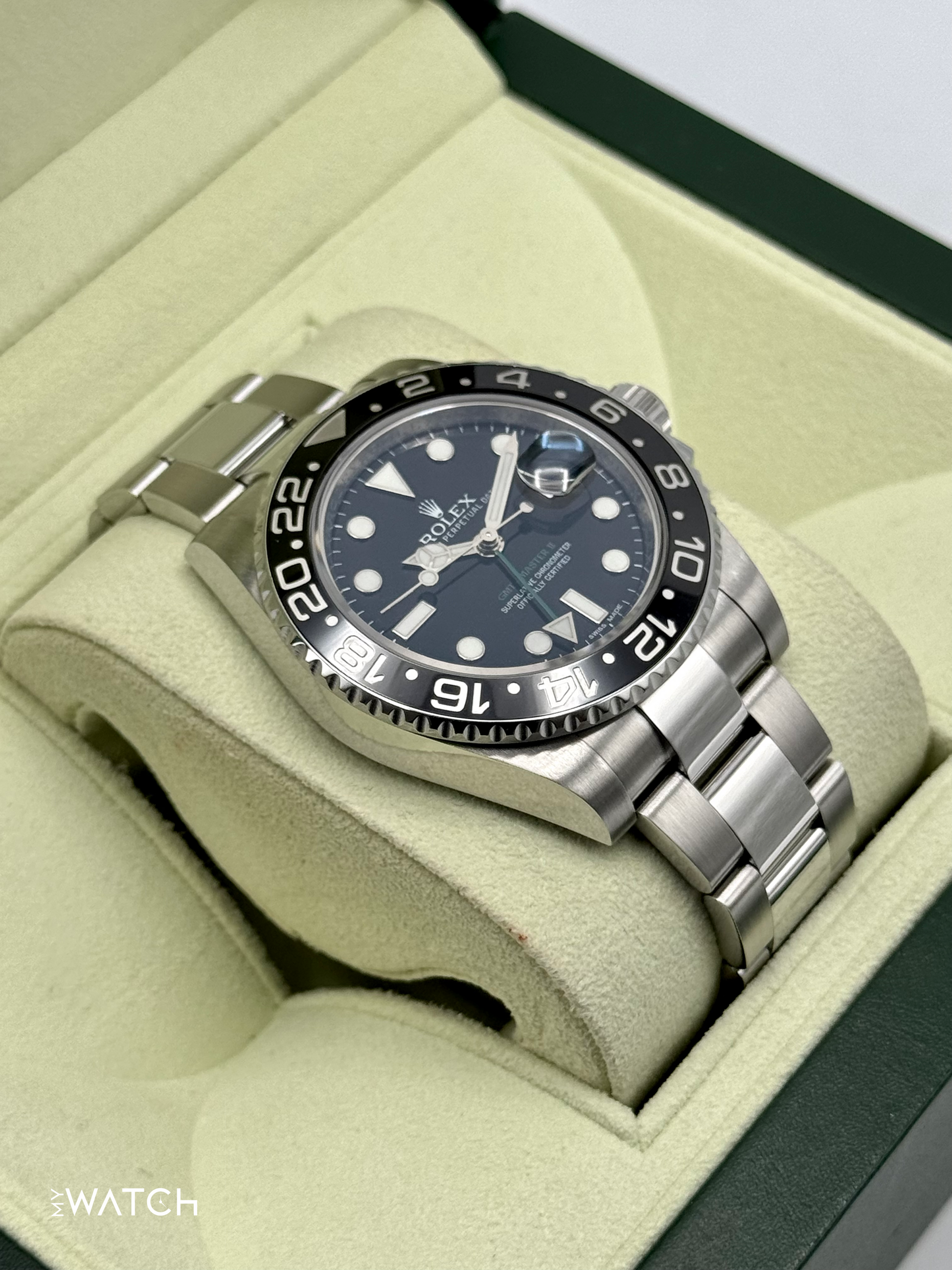2011 Rolex GMT-Master II 40mm 116710LN Stainless Steel Black Dial - MyWatchLLC