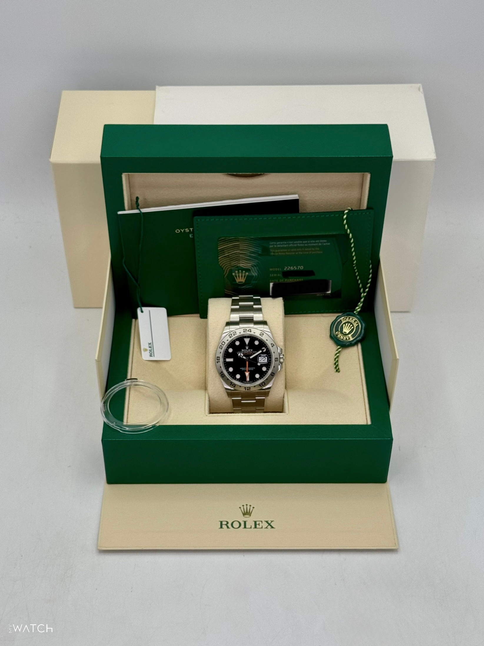 2022 Rolex Explorer II 42mm 226570 Black Dial - MyWatchLLC
