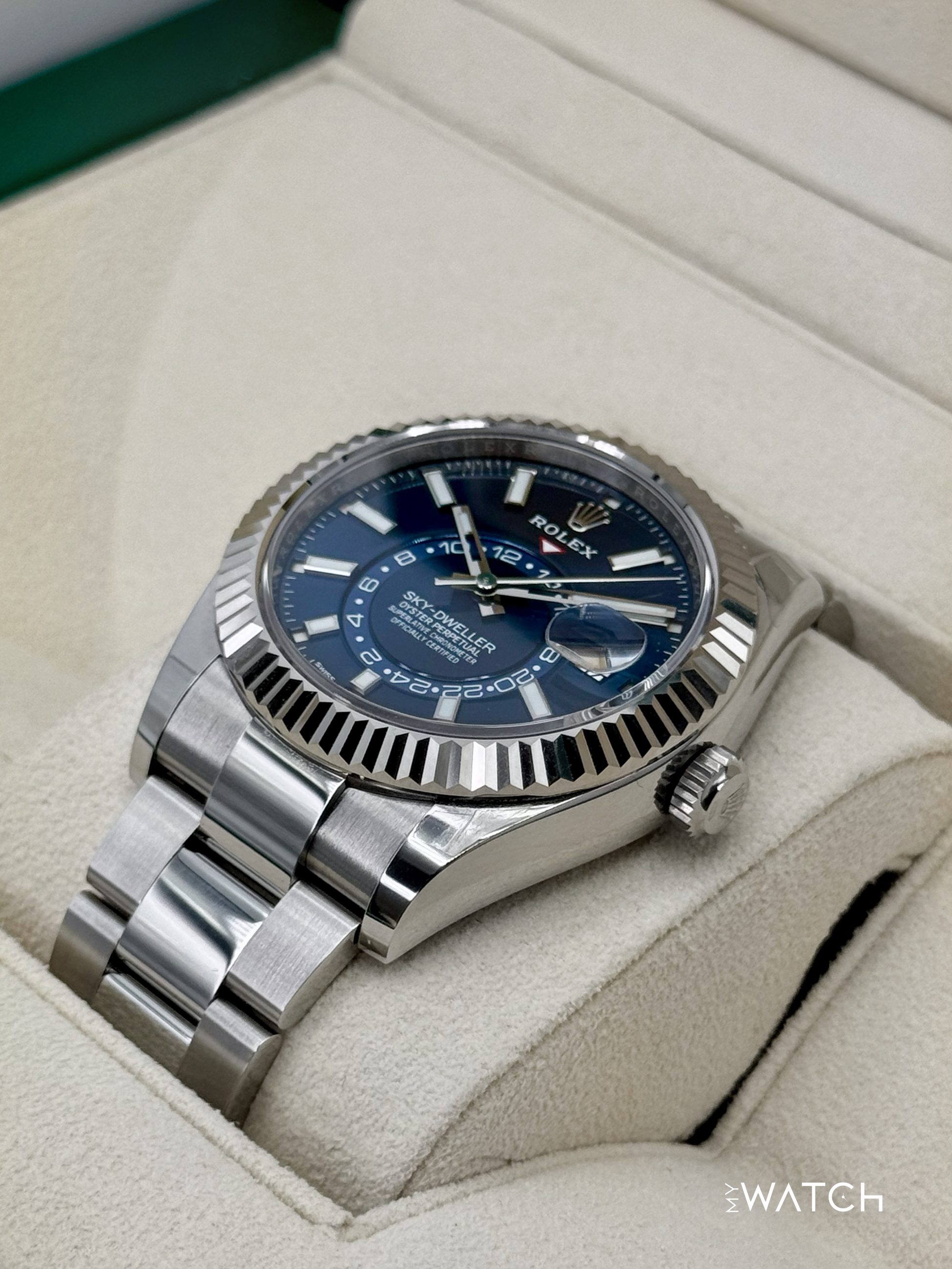 2022 Rolex Sky-Dweller 42mm 326934 Oyster Blue Dial - MyWatchLLC