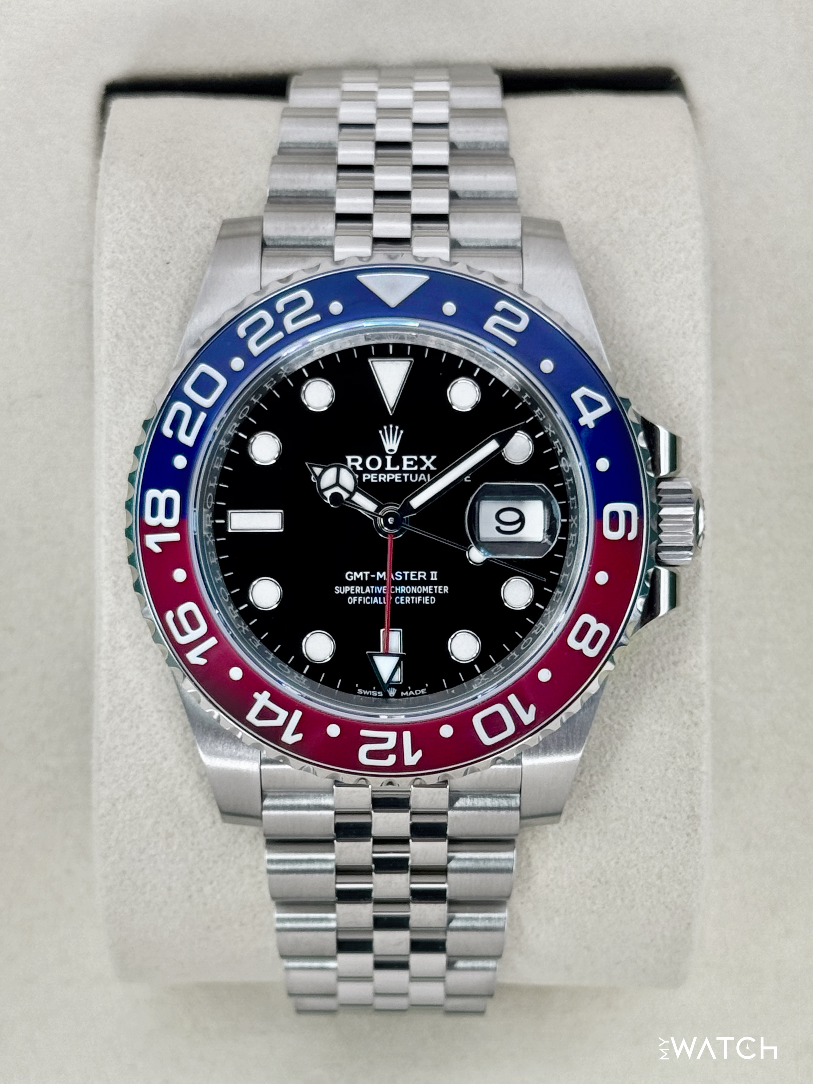 現品だけになります。箱は無しです。 NEW 2025 Rolex GMT-Master II 
