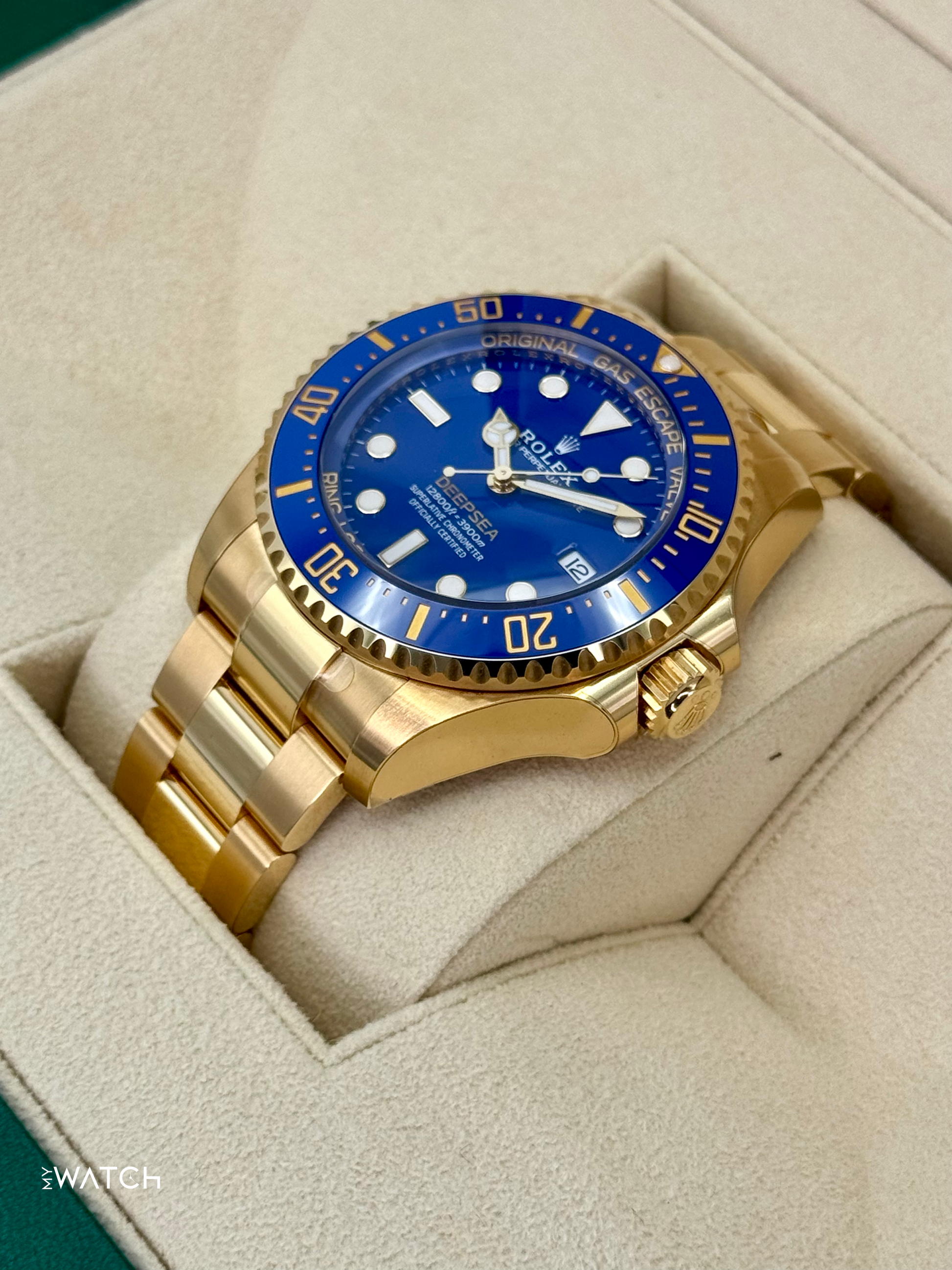 NEW 2025 Rolex Deepsea 44mm 136668LB Yellow Gold Blue Dial (STICKERED) - MyWatchLLC
