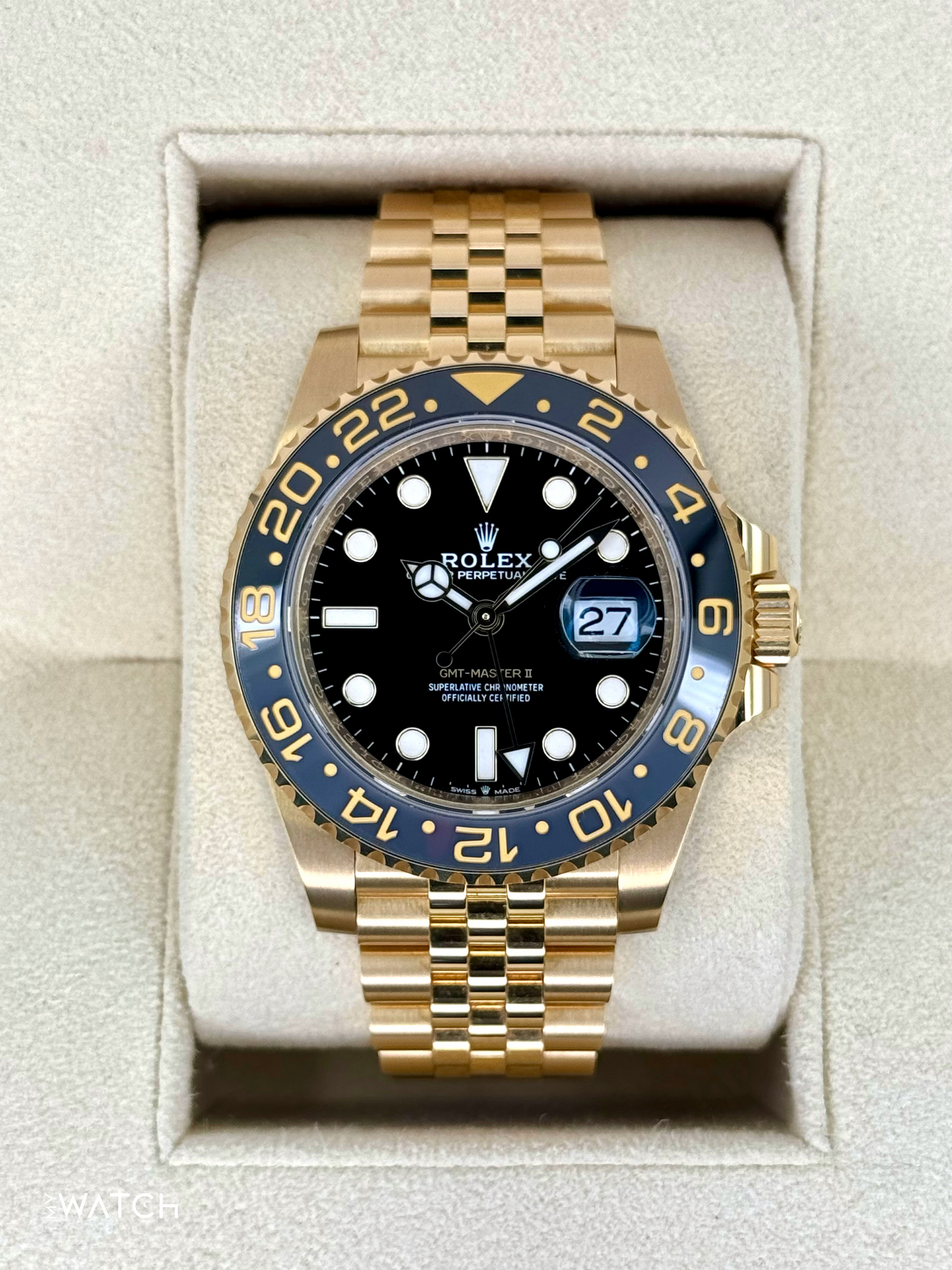 2024 Rolex GMT-Master II 40mm 126718GRNR Jubilee Black Dial - MyWatchLLC