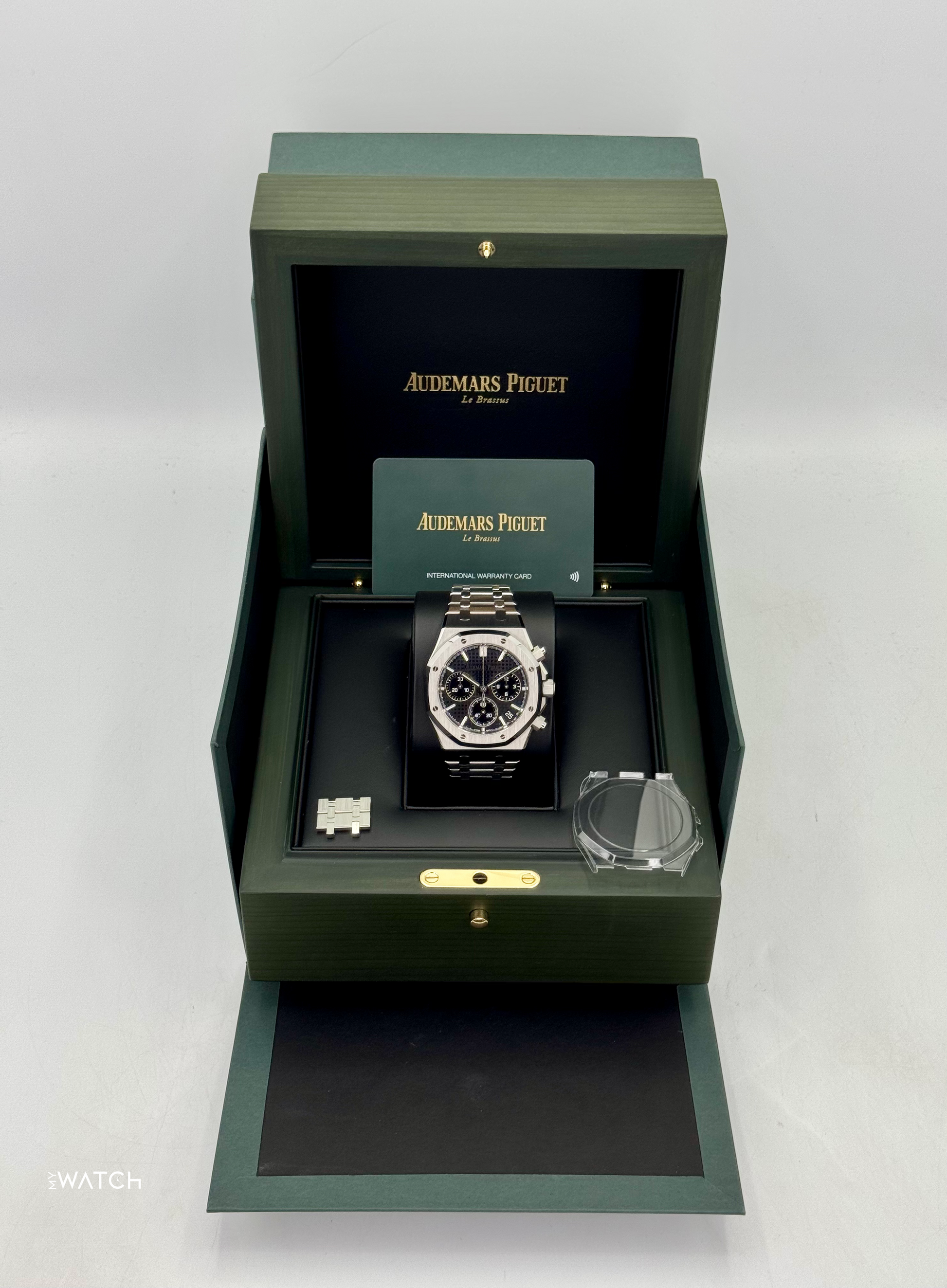 2023 Audemars Piguet Royal Oak Chronograph 41mm 26240ST Black Dial - MyWatchLLC