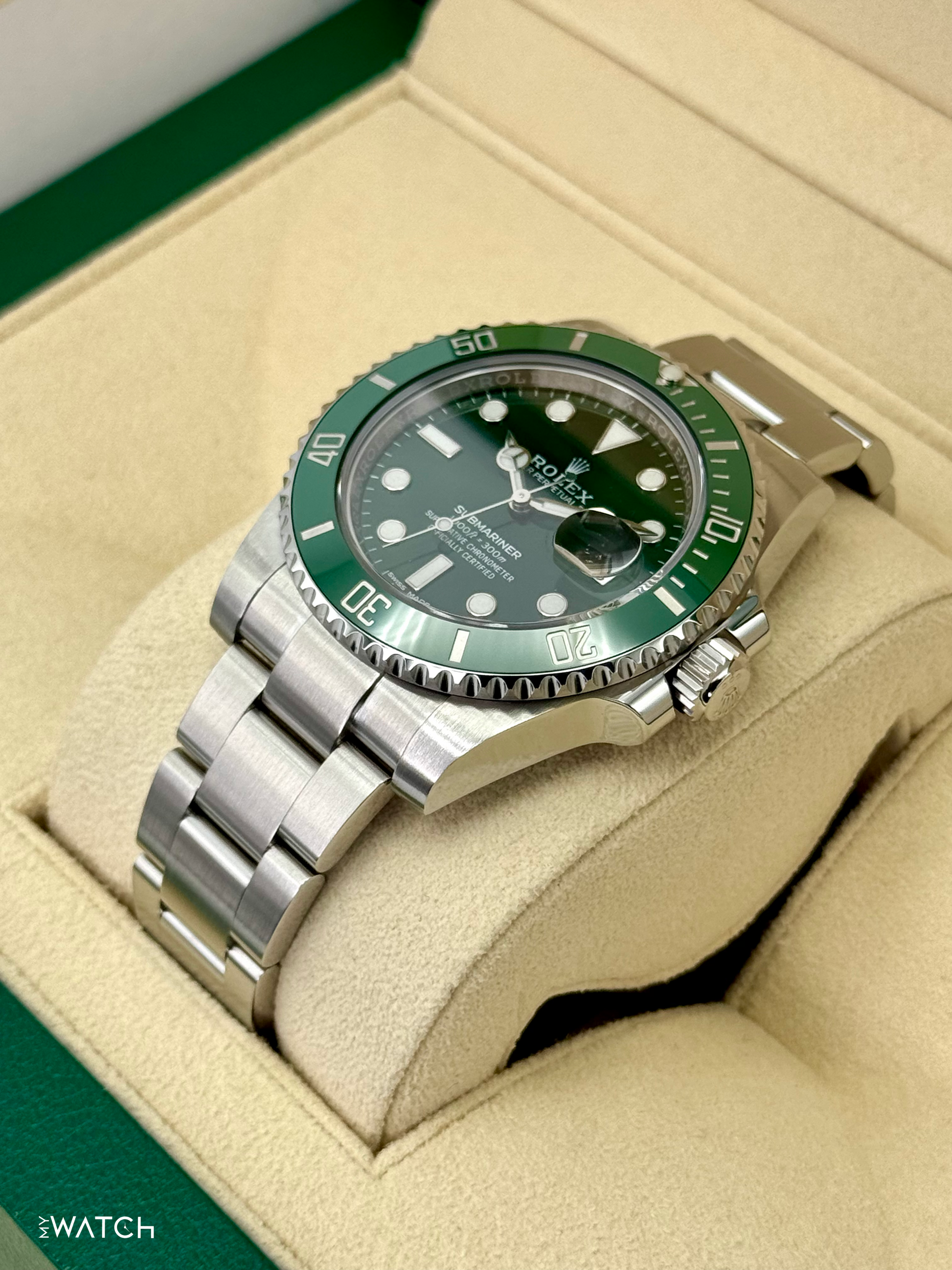 2017 Rolex Submariner “Hulk” 40mm 116610LV Green Dial - MyWatchLLC