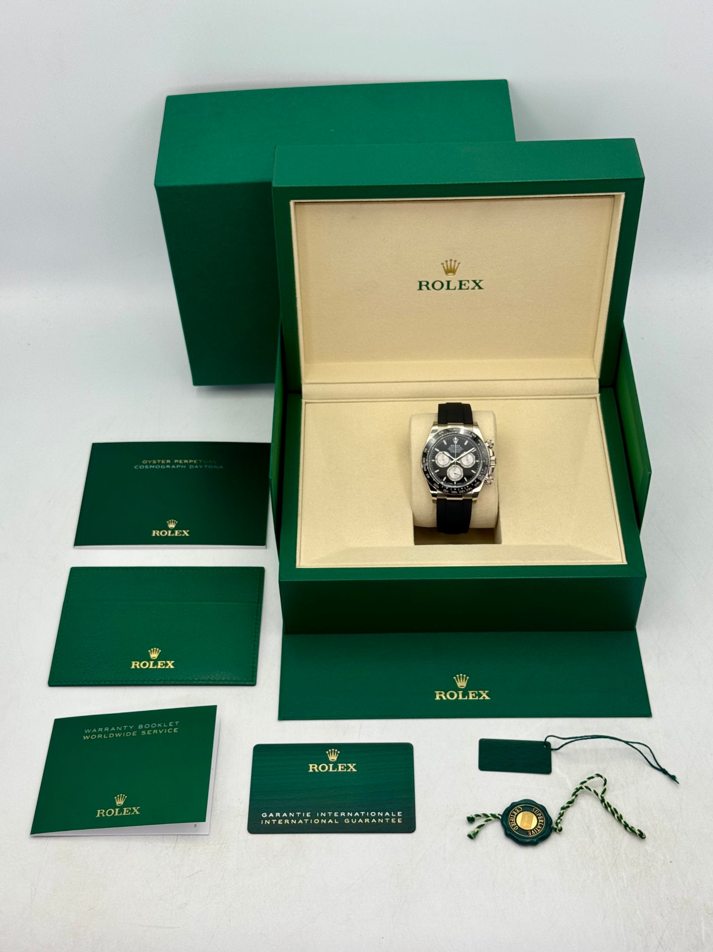 2026 Rolex Daytona Baby Le Mans 40mm 126519LN White Gold Black Dial (NEW STYLE CARD)