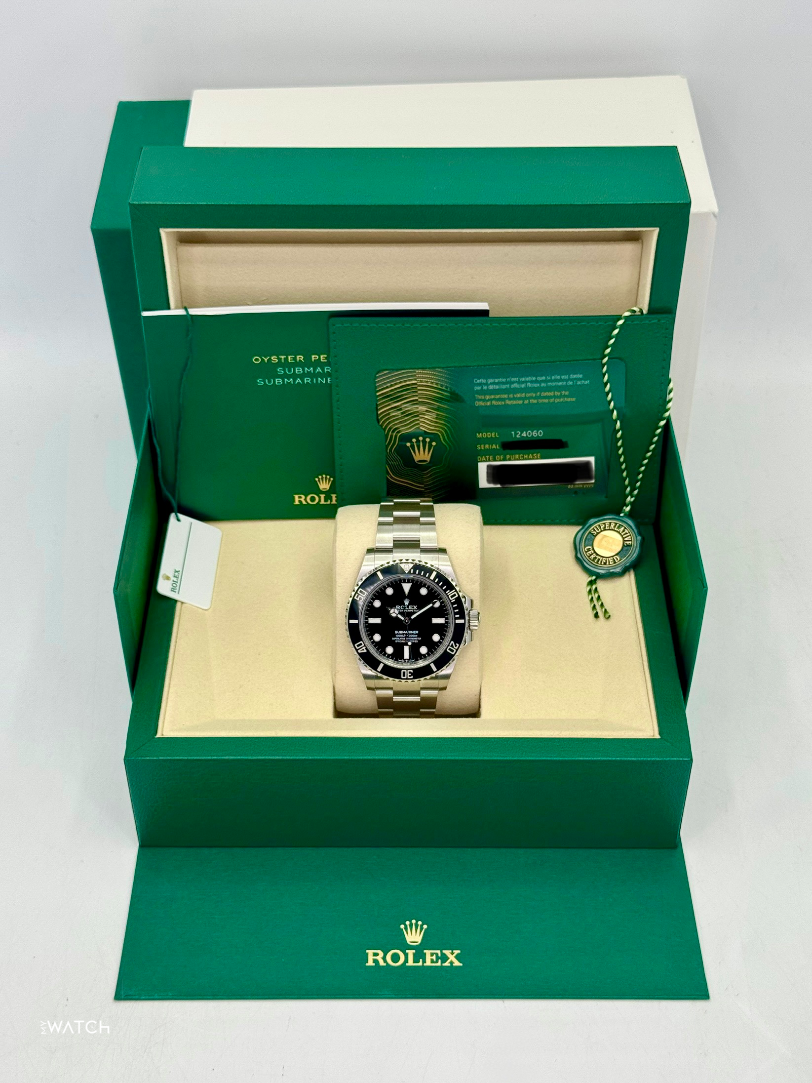 NEW 2025 Rolex Submariner 41mm 124060 Stainless Steel Black Dial (STICKERED) - MyWatchLLC