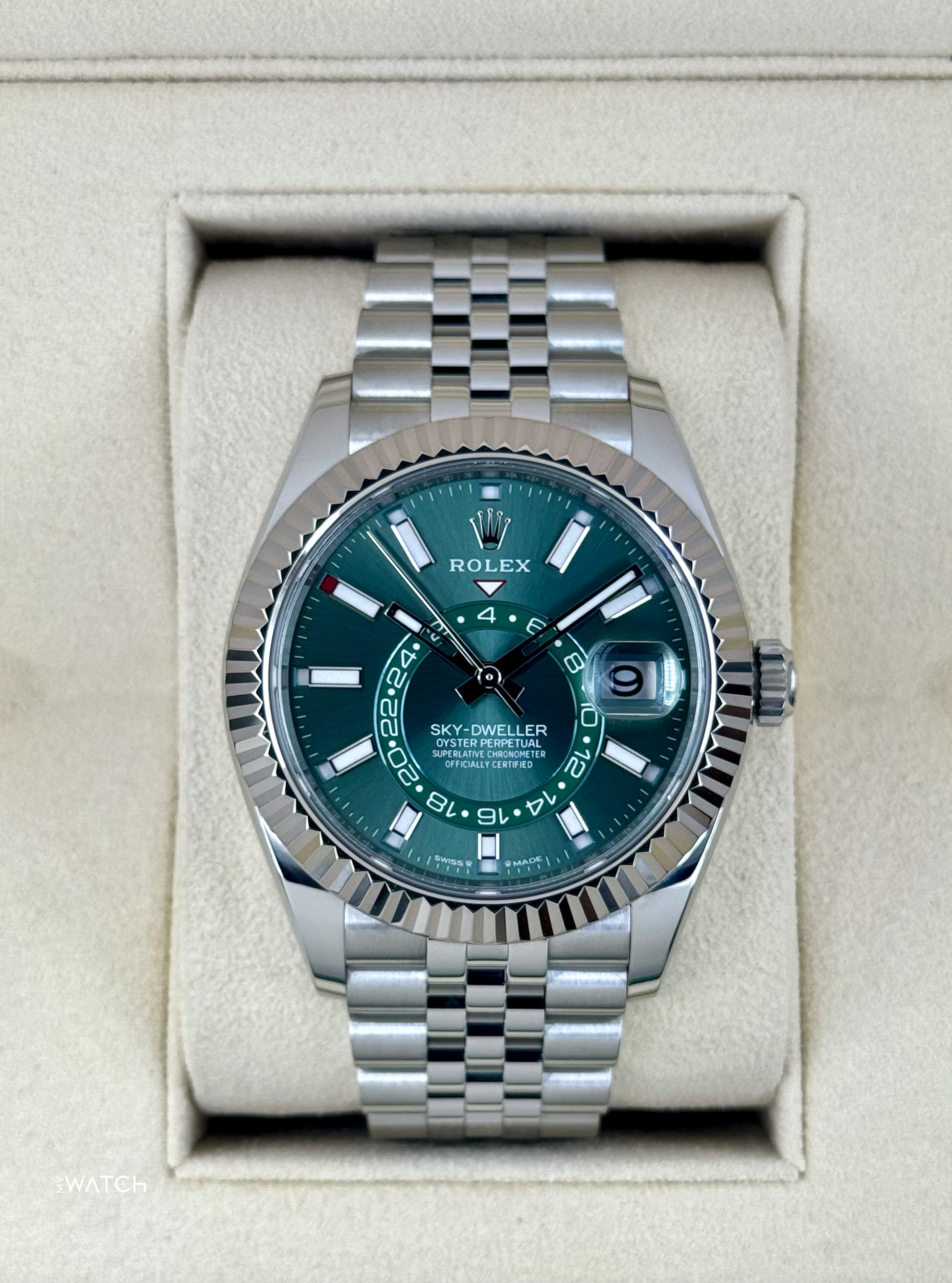 2025 Rolex Sky-Dweller 42mm 336934 Jubilee Green Dial - MyWatchLLC