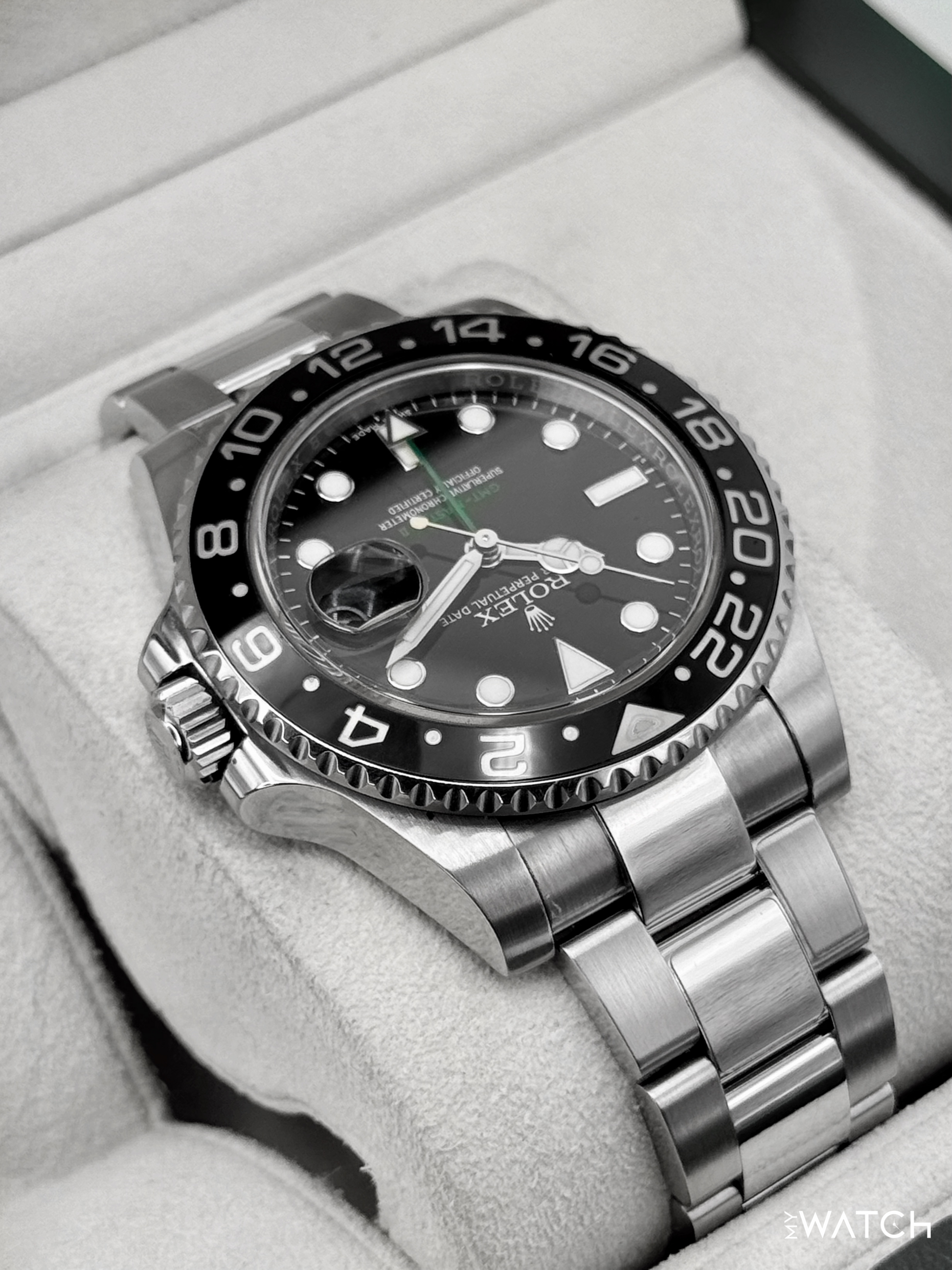 2016 Rolex GMT-Master II 40mm 116710LN Stainless Steel Black Dial - MyWatchLLC