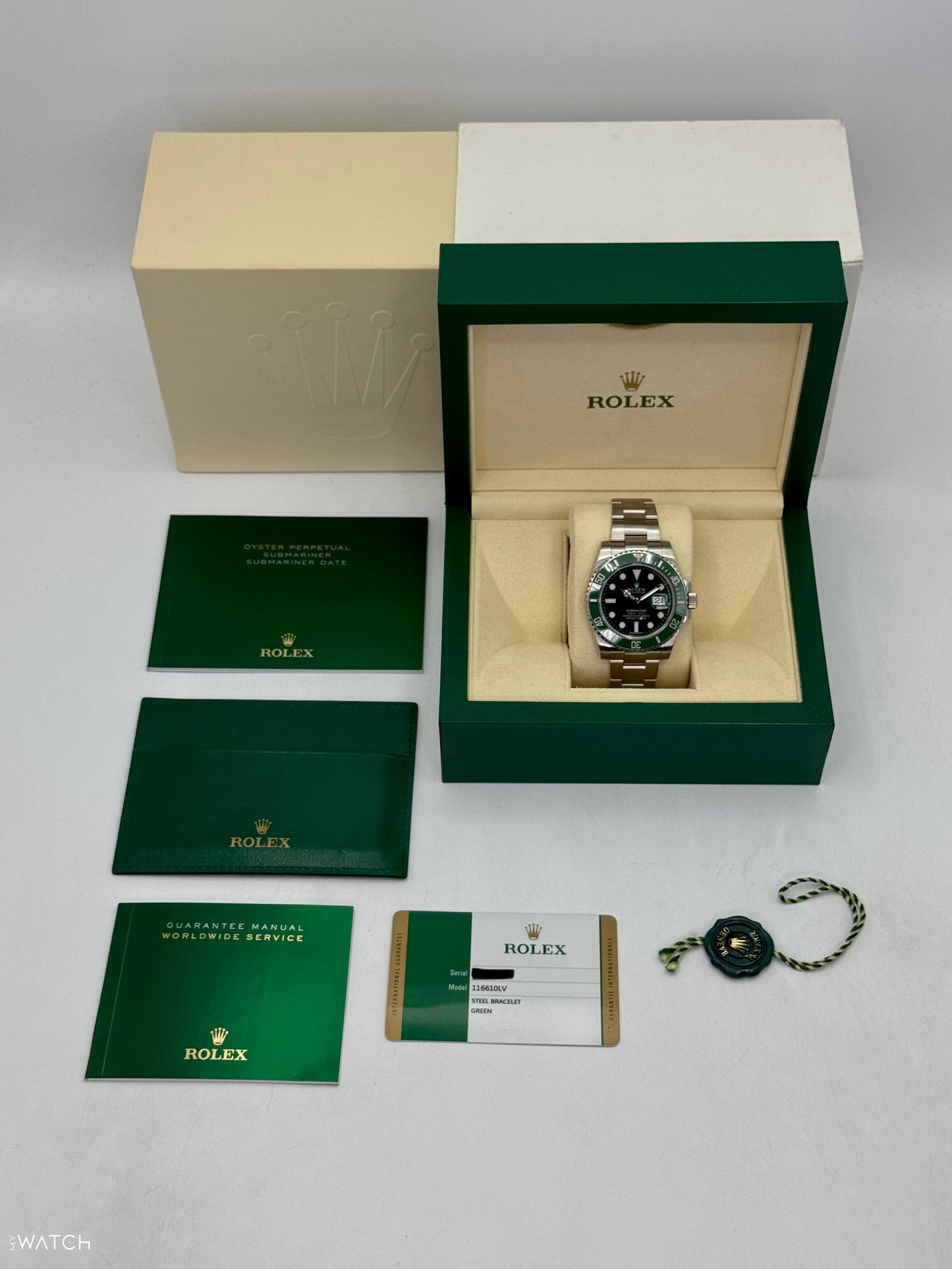 2015 Rolex Submariner "Hulk" 40mm 116610LV Green Dial - MyWatchLLC